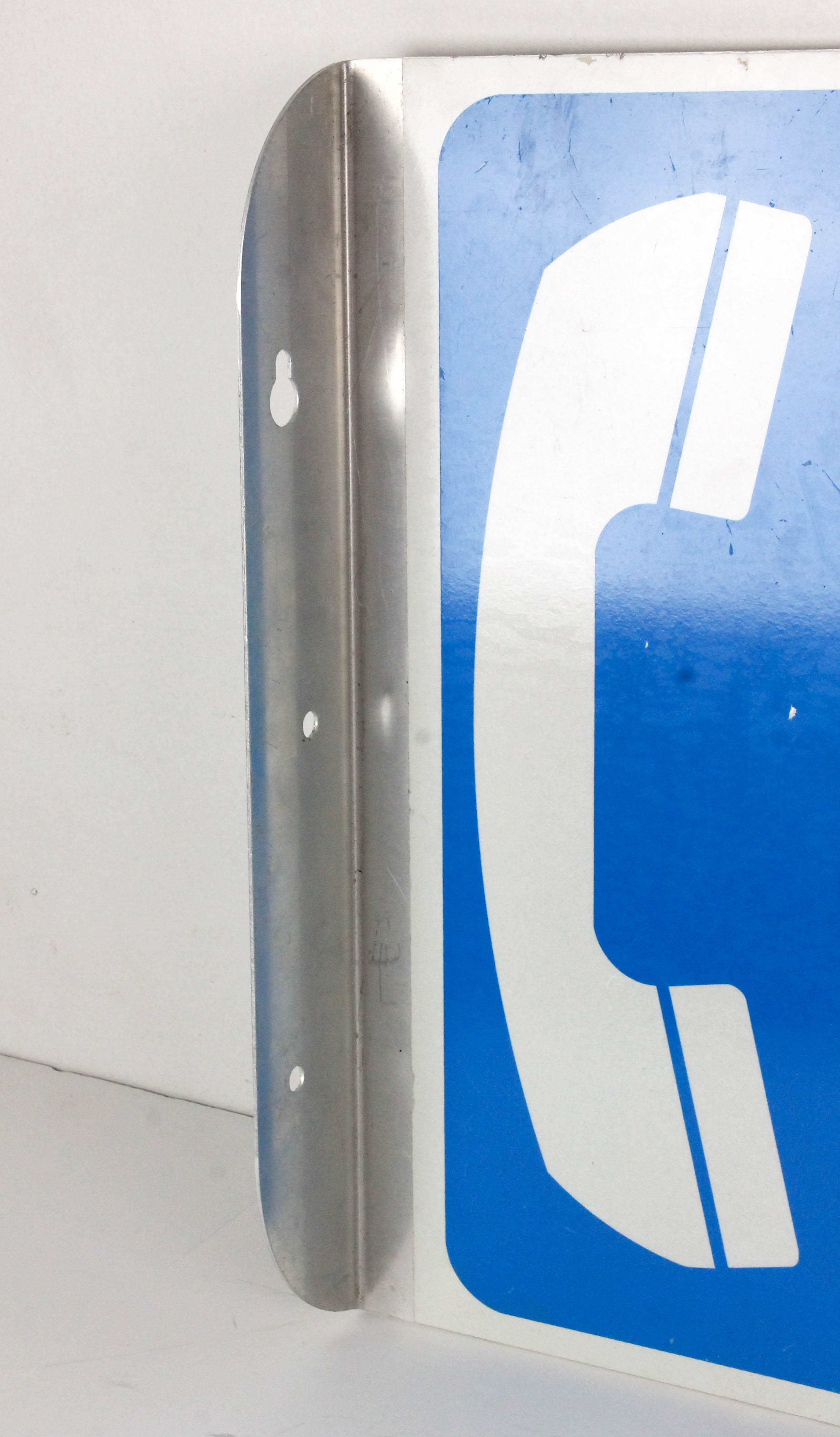 Aluminum Pay Phone Sign