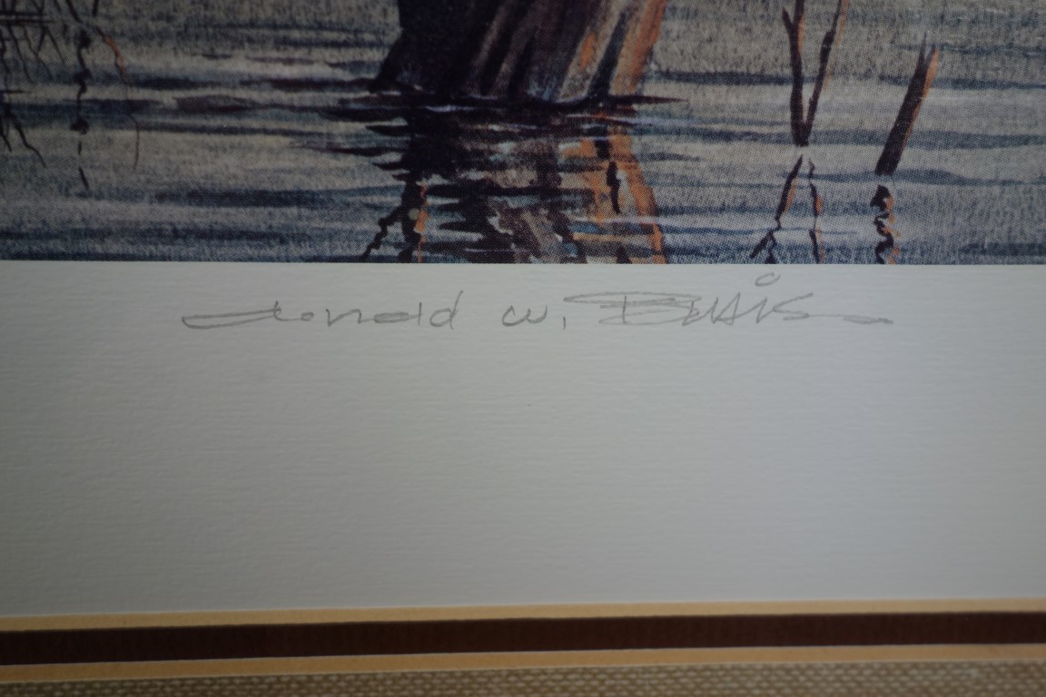 Donald W. Blais Limited Edition Print "The Last Three In"