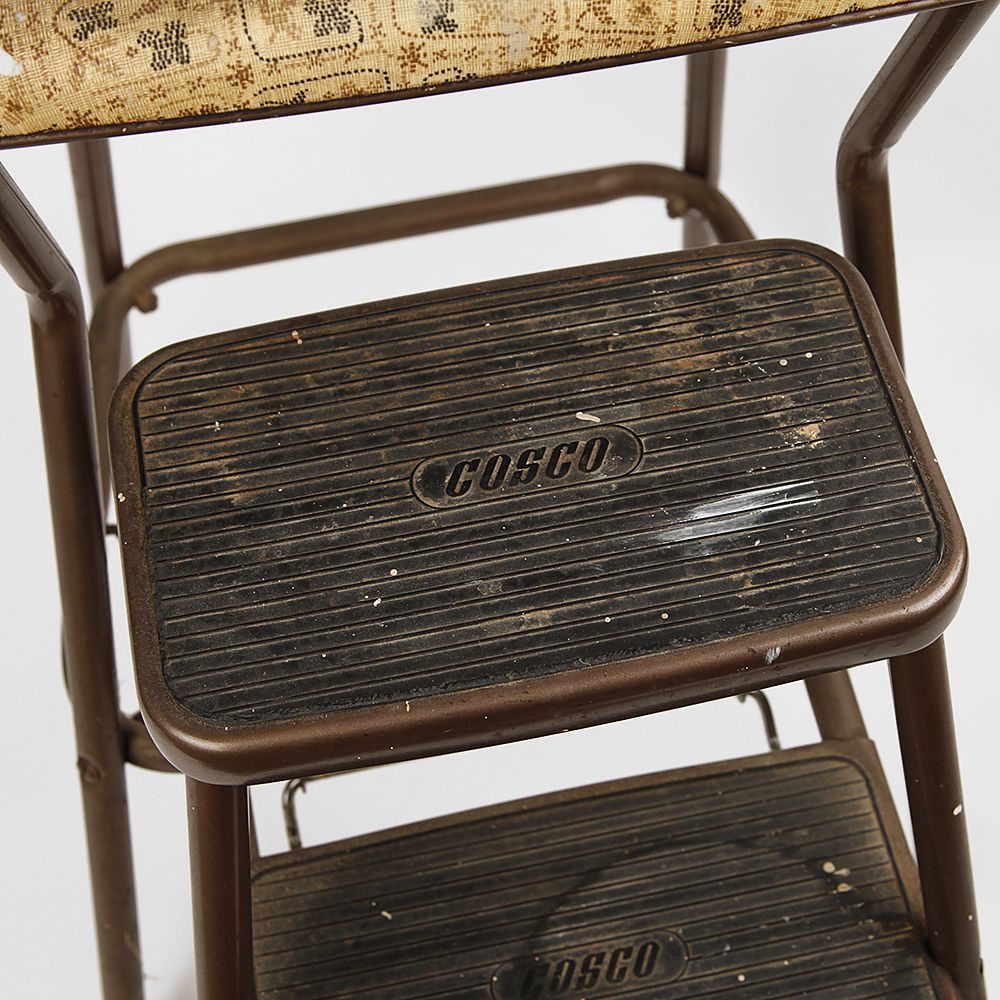 Vintage Vinyl Kitchen Stool