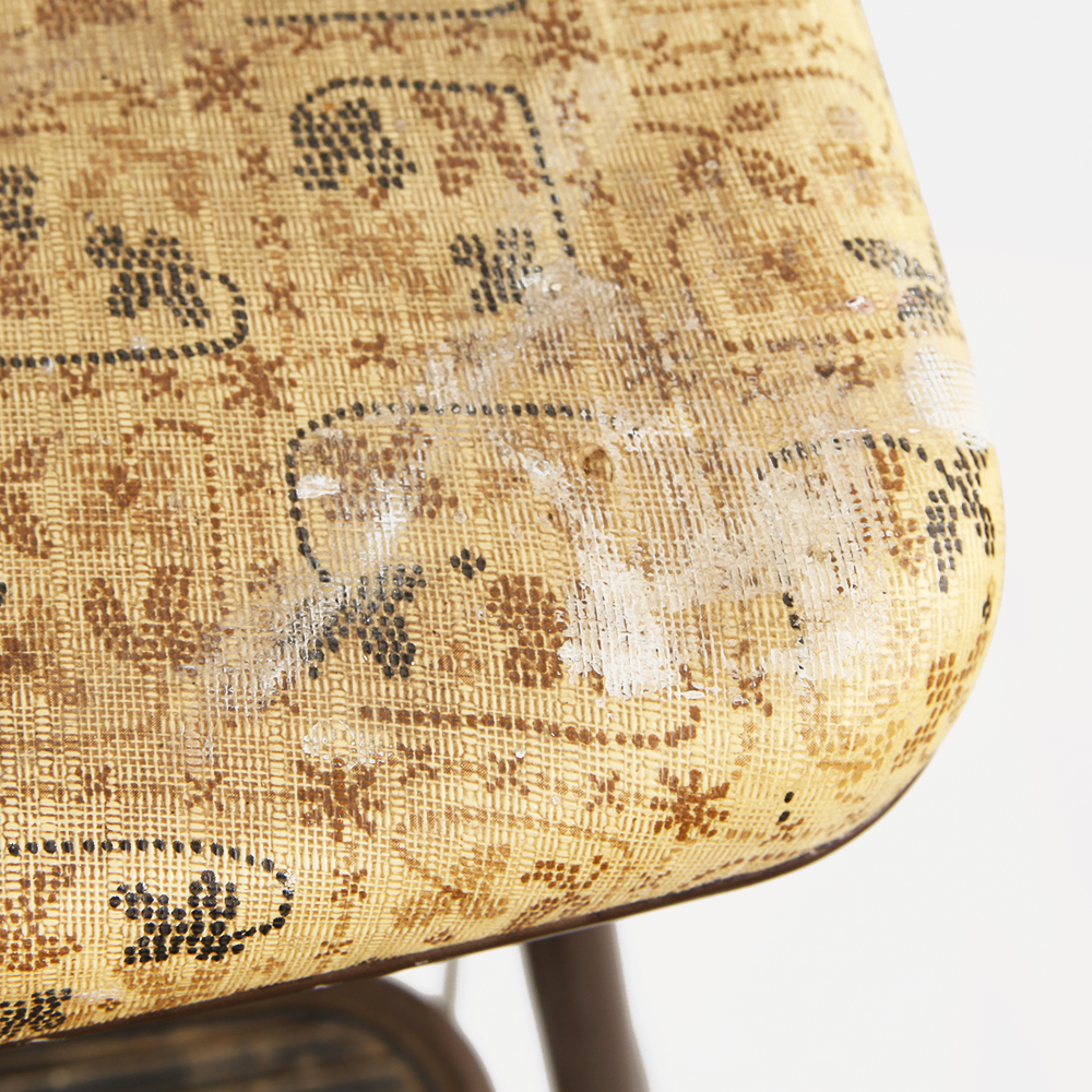 Vintage Vinyl Kitchen Stool