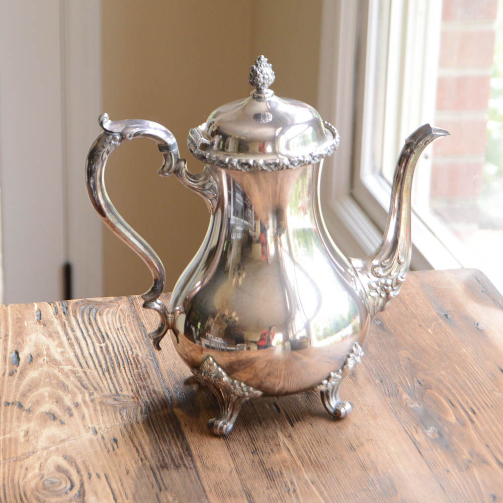 Wilcox International Silver Co. Silver Plate Tea and Coffee Set