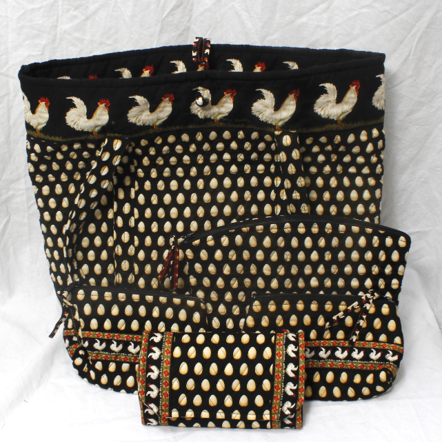 Five Pieces of Retired Vera Bradley "Chanticleer" Items