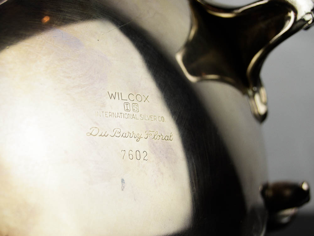 Wilcox International Silver Co. Silver Plate Tea and Coffee Set