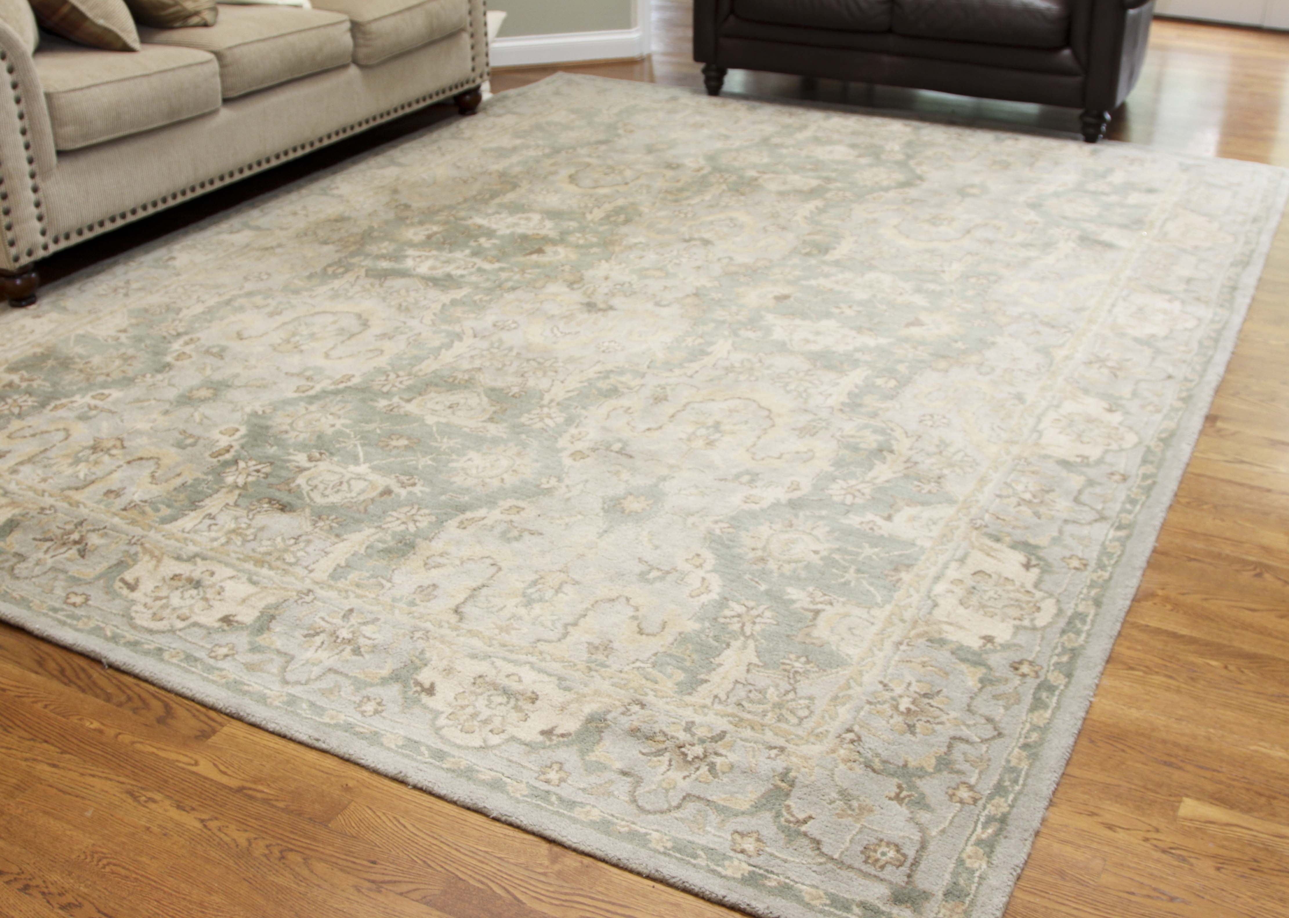 Large Tufted "Thyme Persian" Area Rug by Pottery Barn