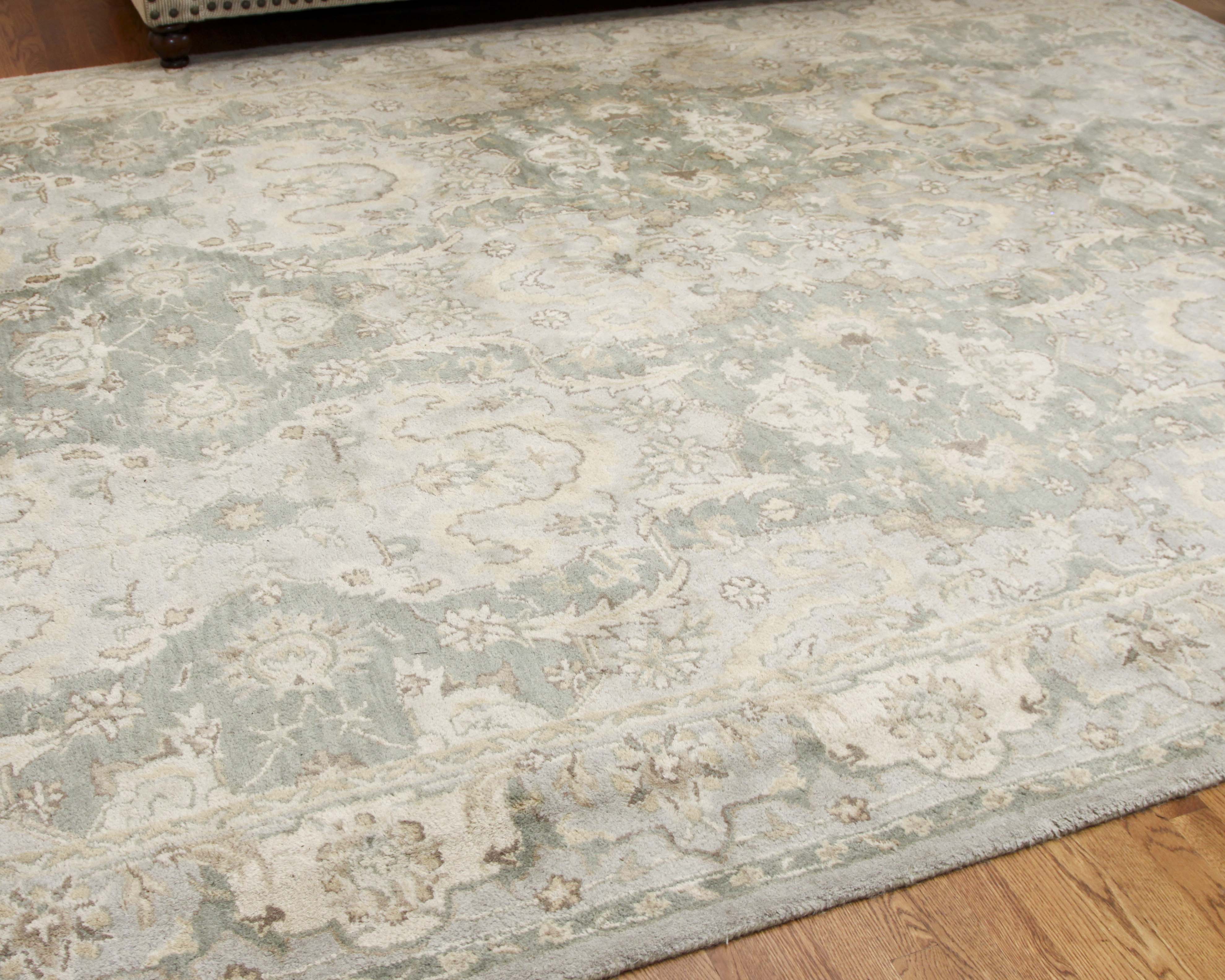 Large Tufted "Thyme Persian" Area Rug by Pottery Barn