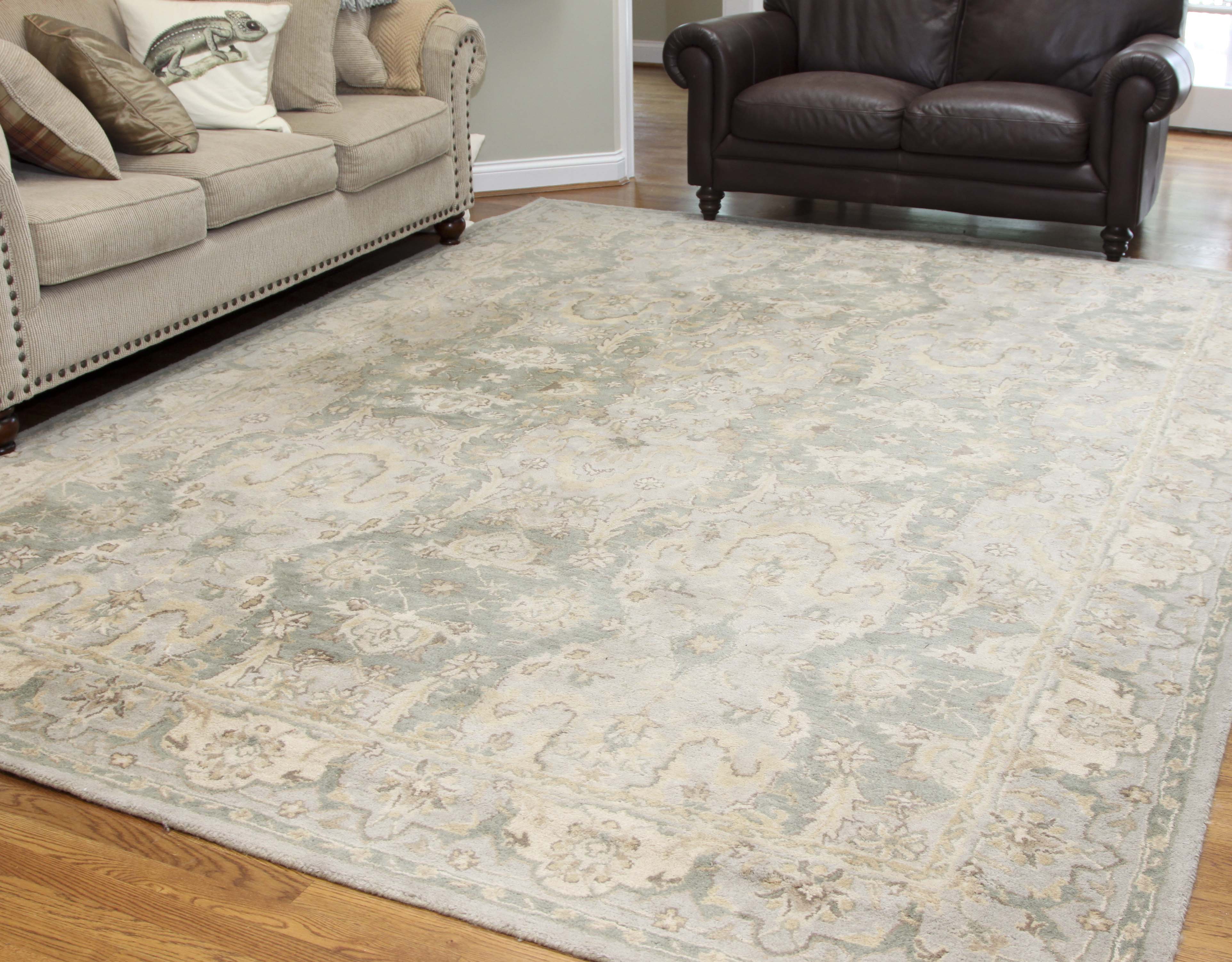 Large Tufted "Thyme Persian" Area Rug by Pottery Barn