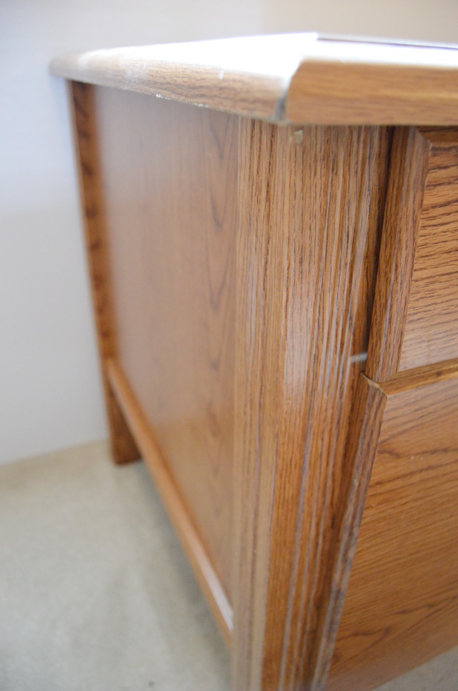 Contemporary Light Oak Desk