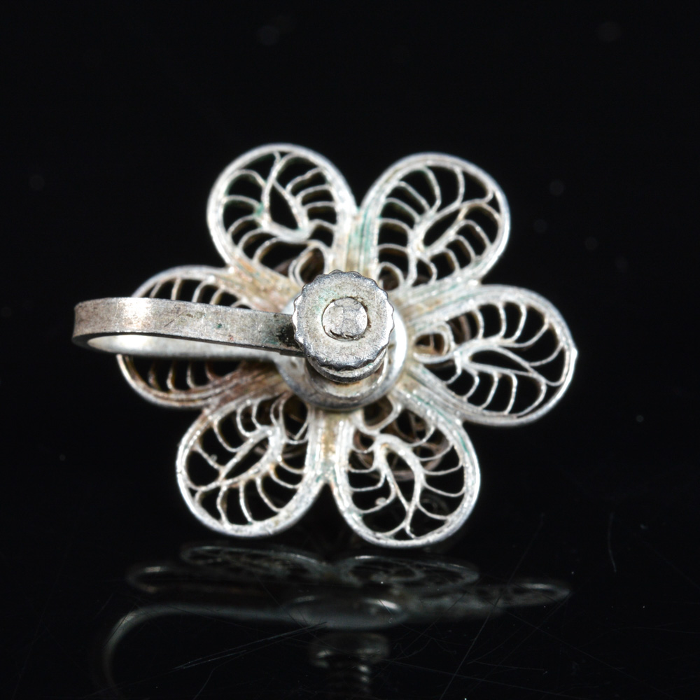 Mexican Silver Bracelet and Earrings