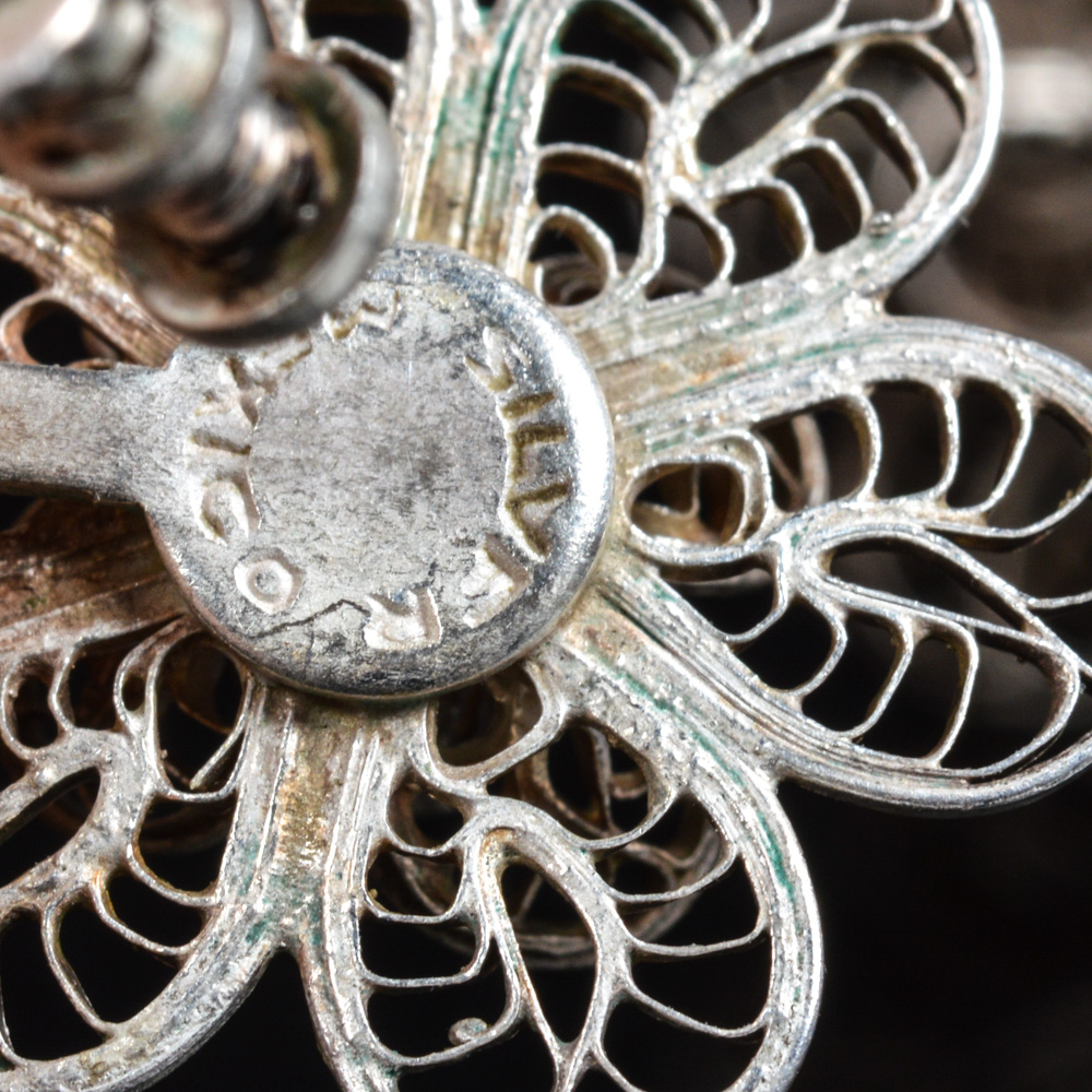 Mexican Silver Bracelet and Earrings