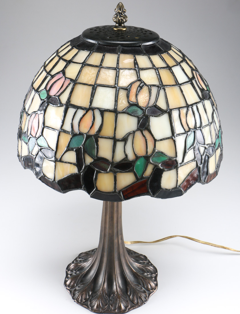 Pair Of Tiffany Style Desk Lamps