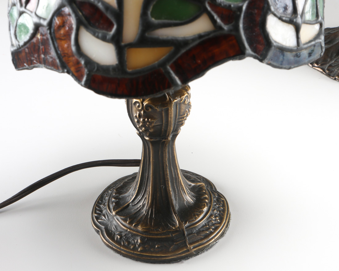 Pair Of Tiffany Style Desk Lamps