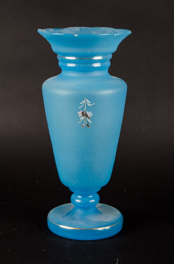 Antique Painted Bristol Vases