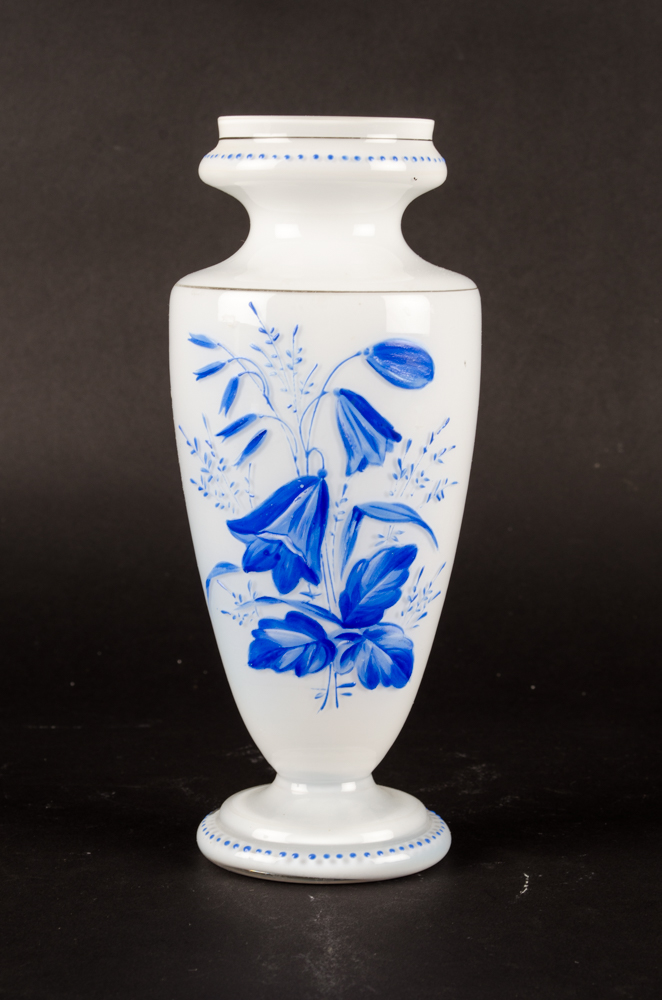 Antique Painted Bristol Vases