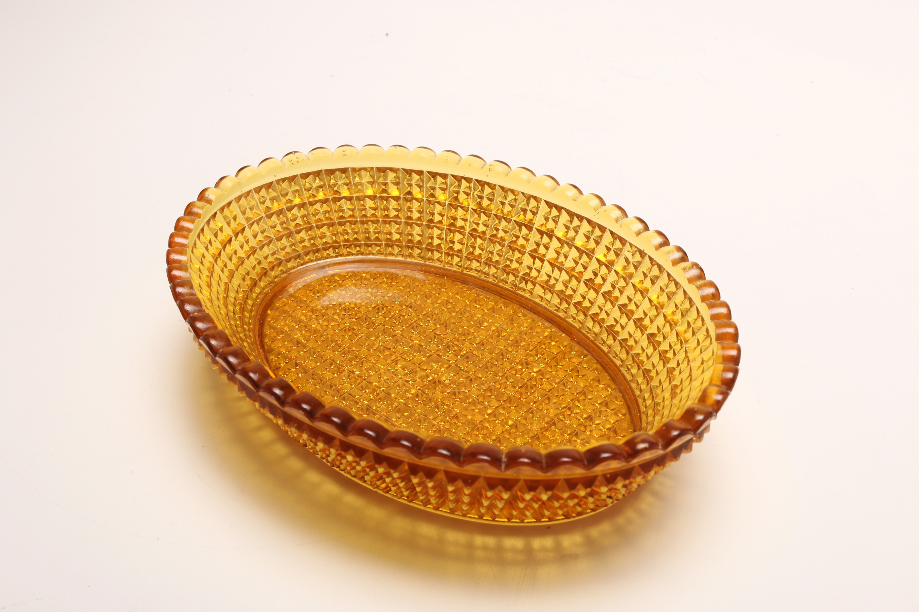 Carnival Glass and Amber Glass Bowls