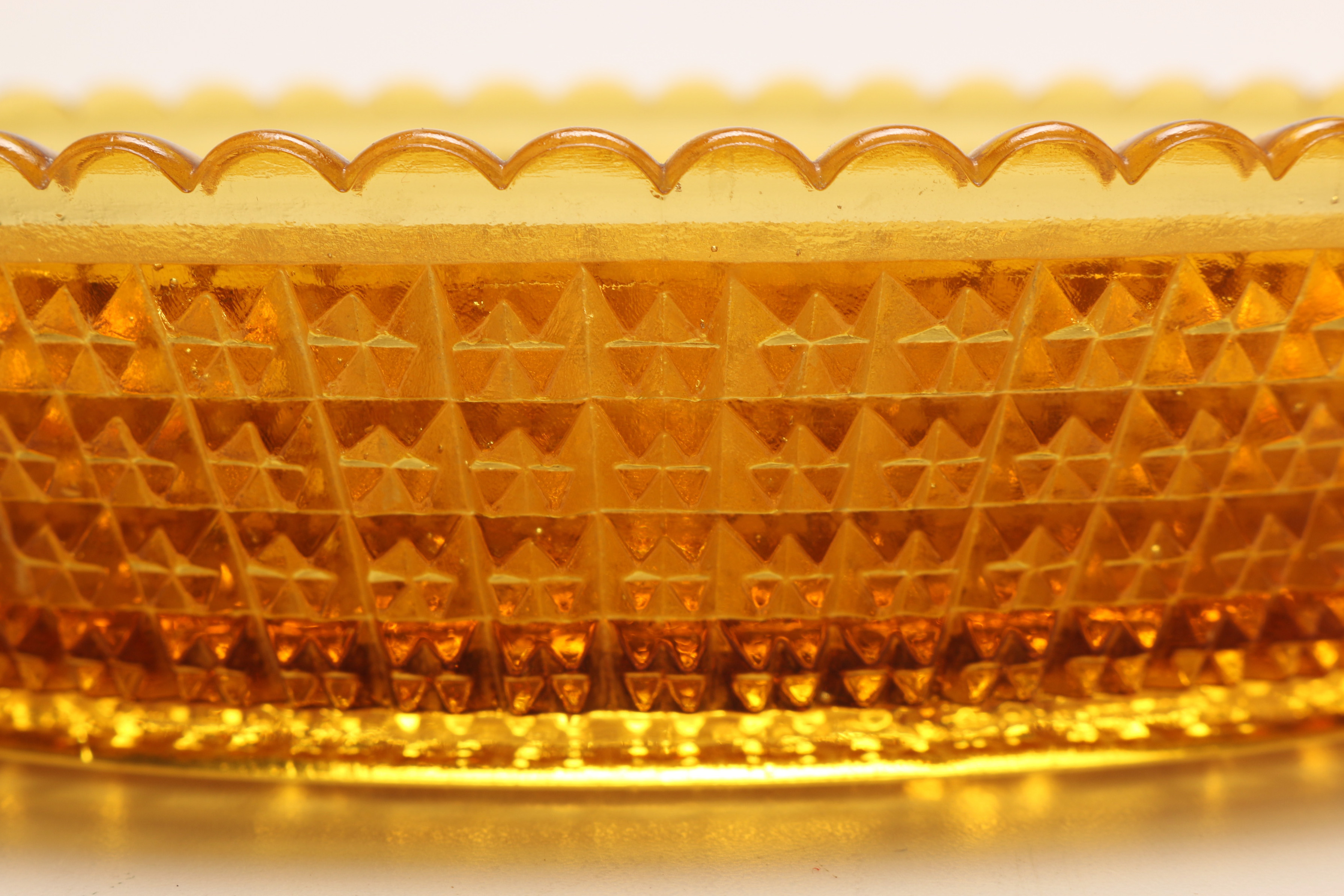 Carnival Glass and Amber Glass Bowls