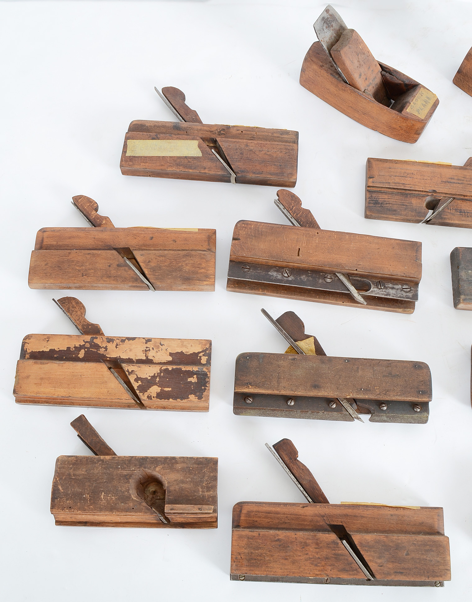 Group of Antique Wooden Carpenter Planes