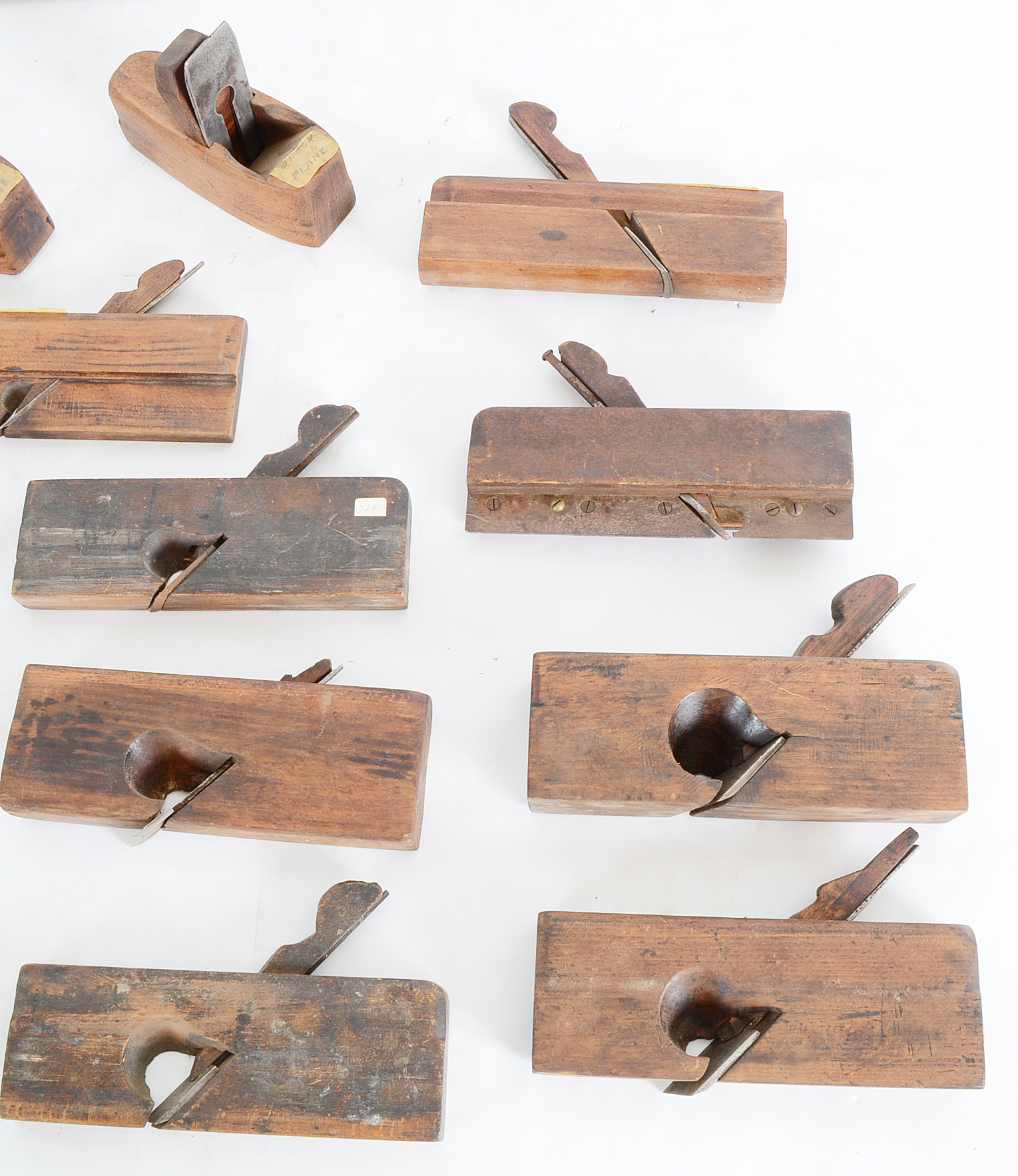 Group of Antique Wooden Carpenter Planes