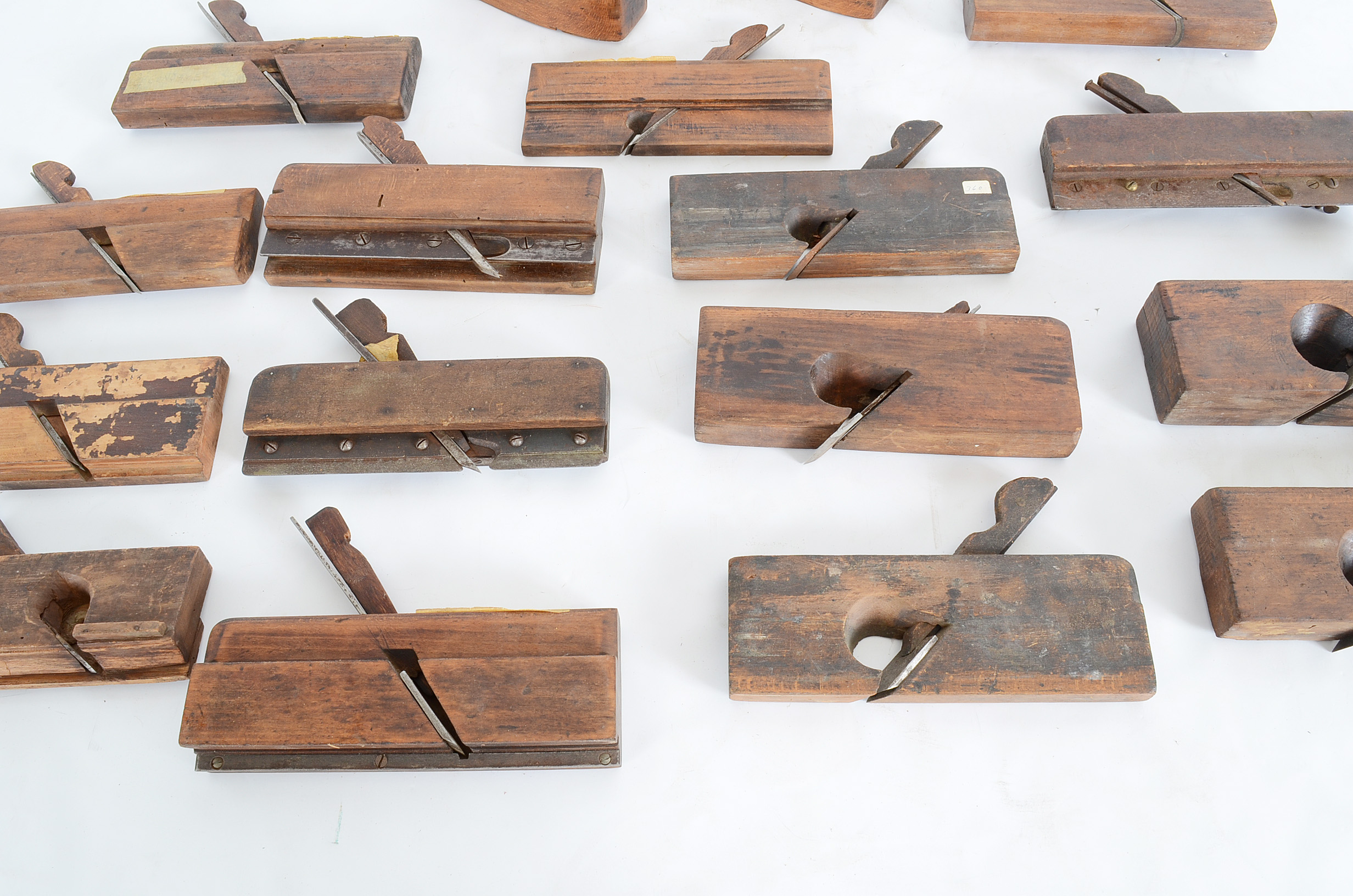 Group of Antique Wooden Carpenter Planes