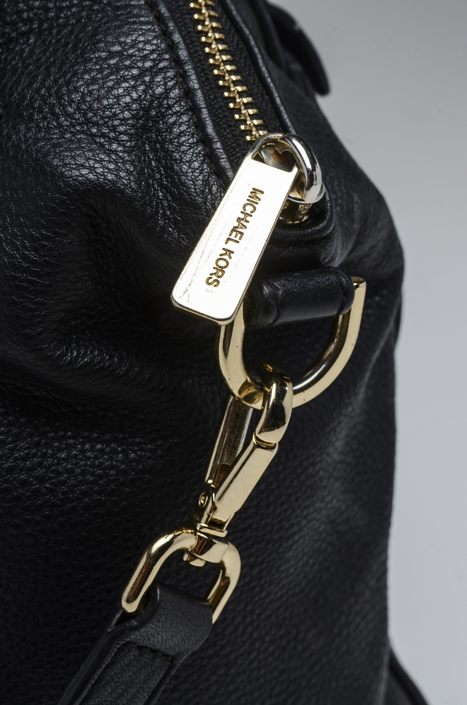 Michael Kors Pebbled Black Leather Handbag