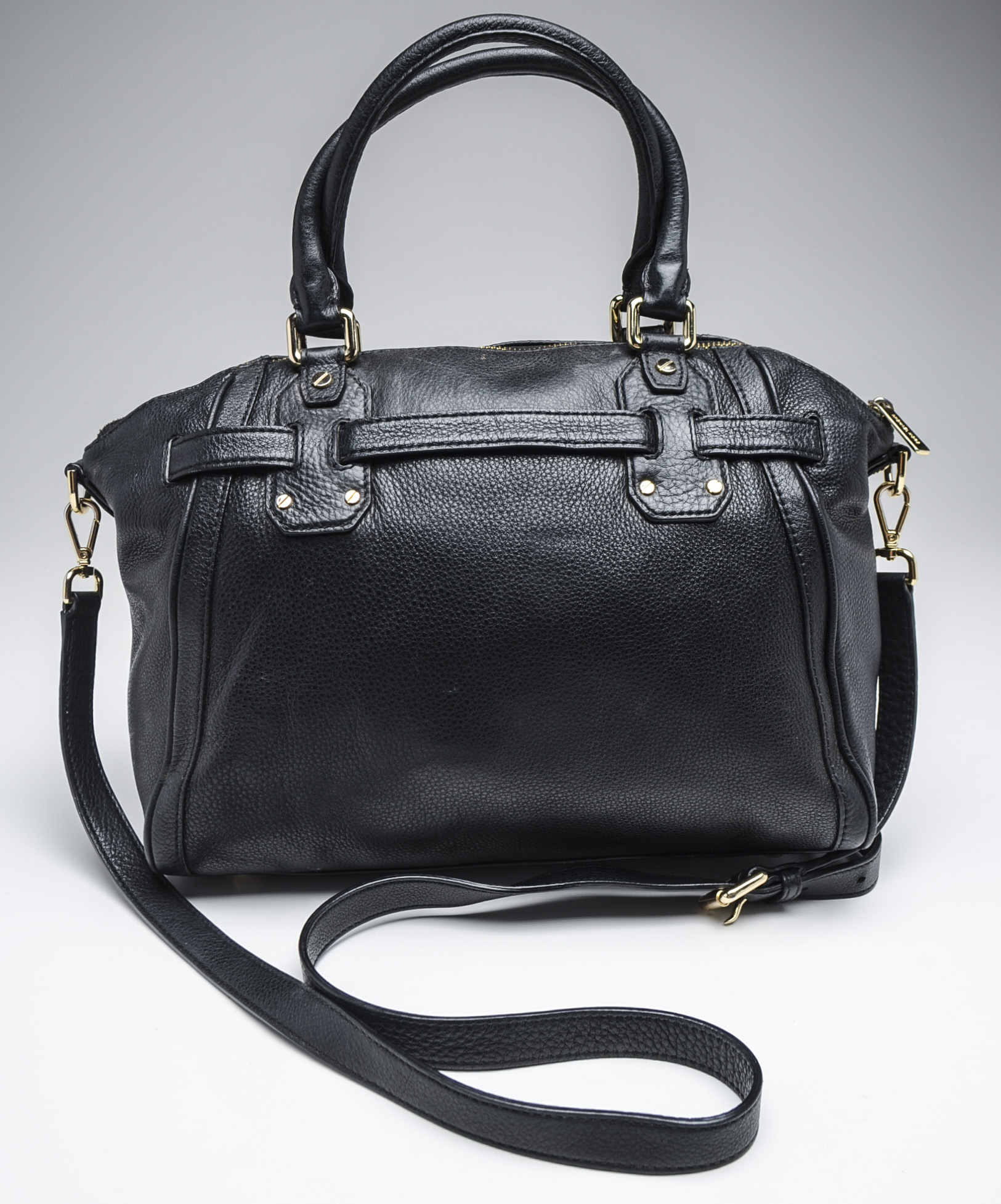 Michael Kors Pebbled Black Leather Handbag
