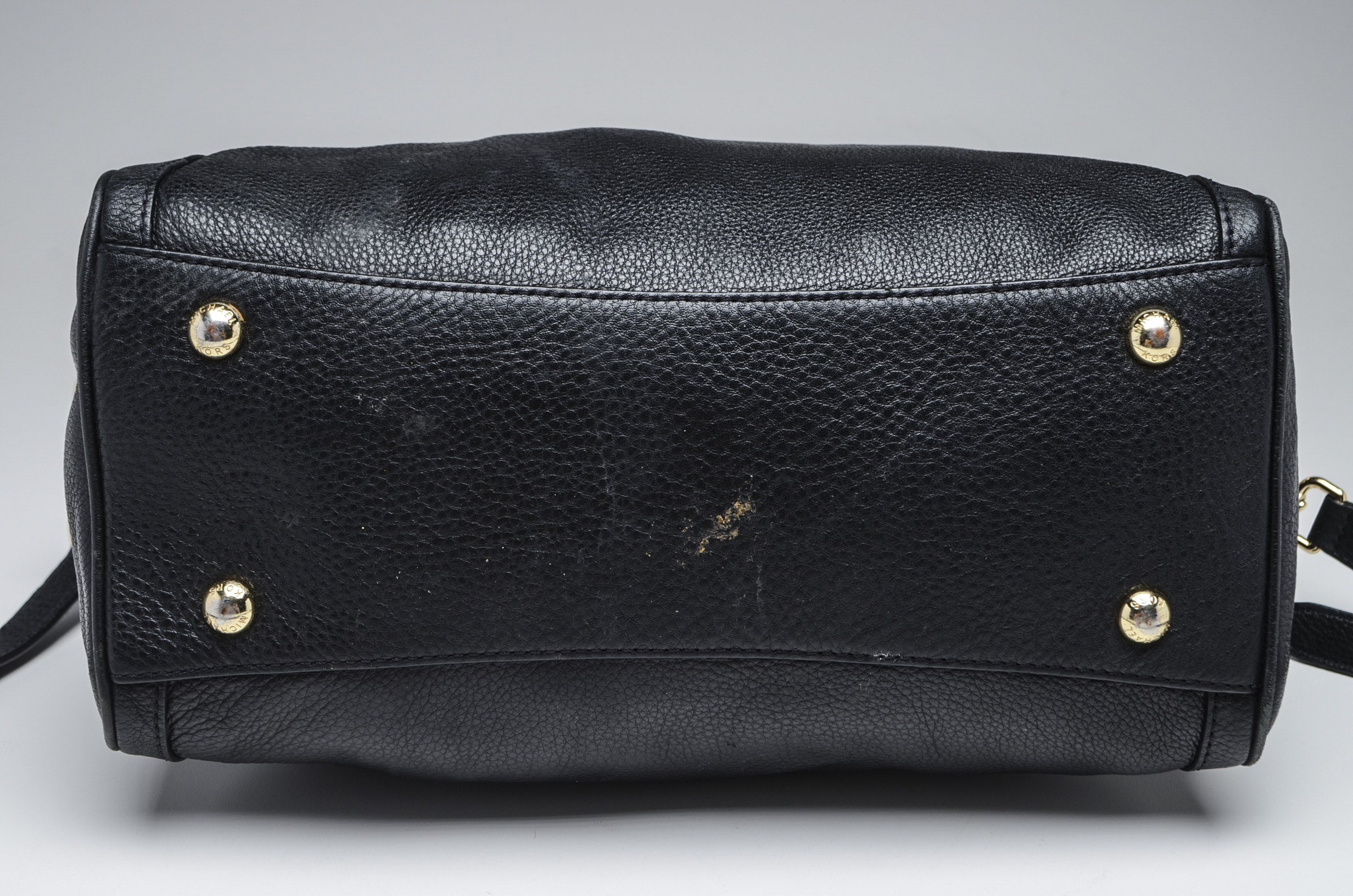 Michael Kors Pebbled Black Leather Handbag