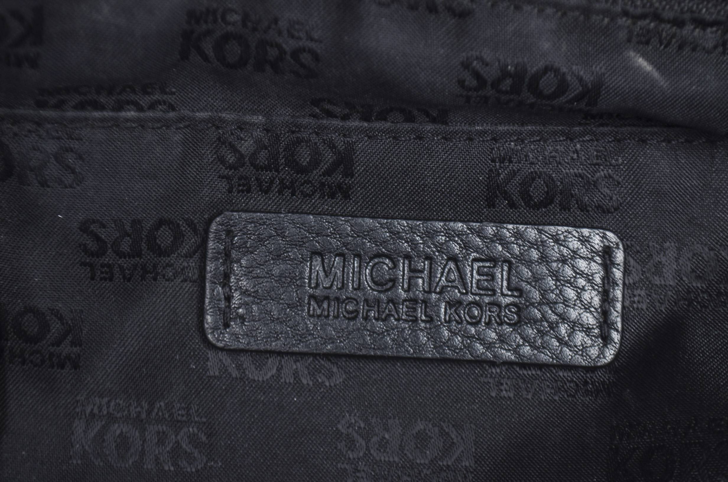 Michael Kors Pebbled Black Leather Handbag