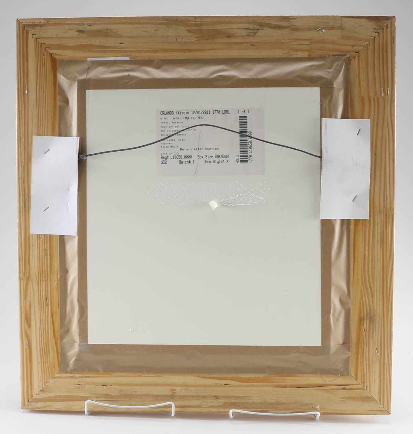 Signed Gino Hollander Painting of Two Figures