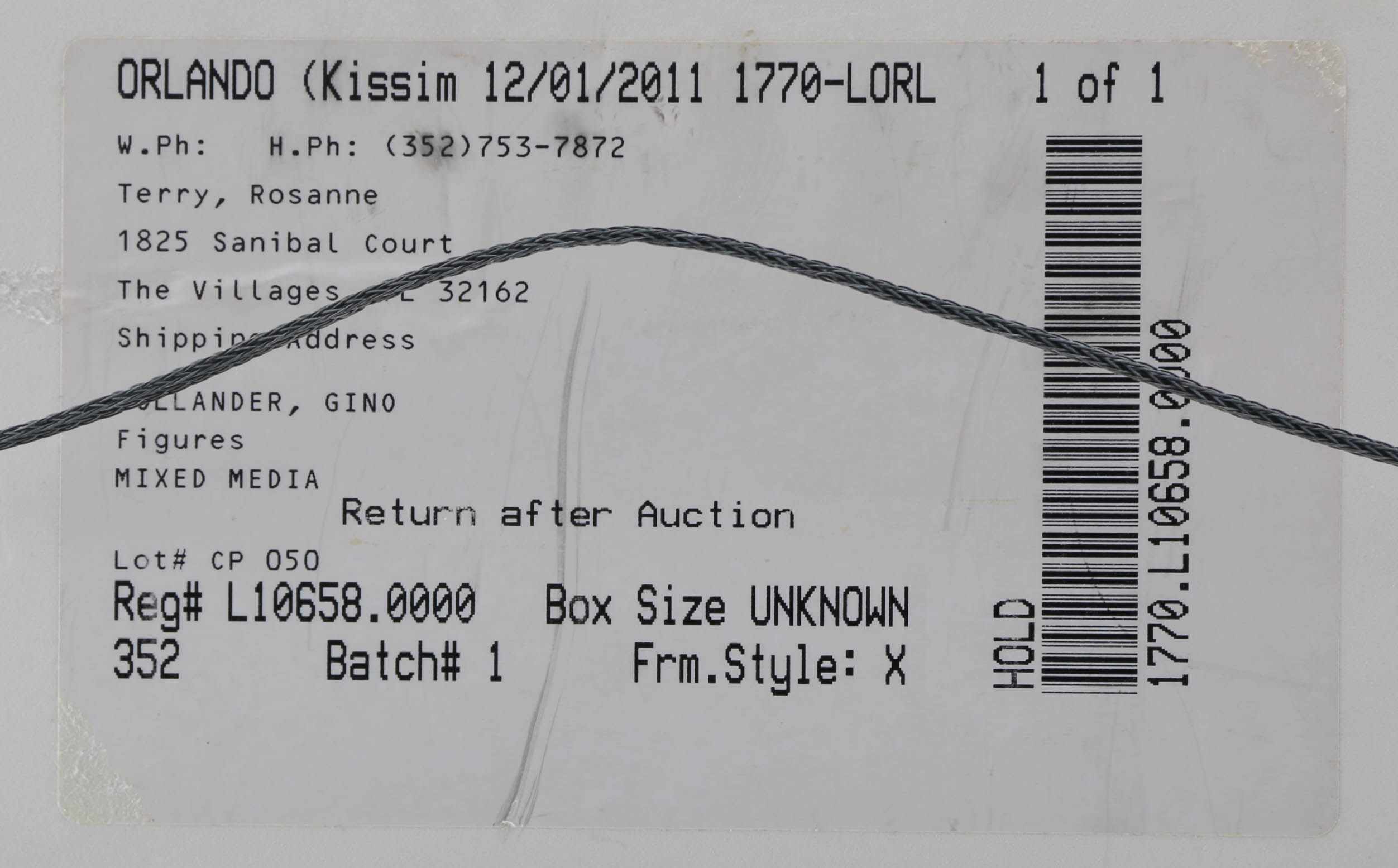 Signed Gino Hollander Painting of Two Figures