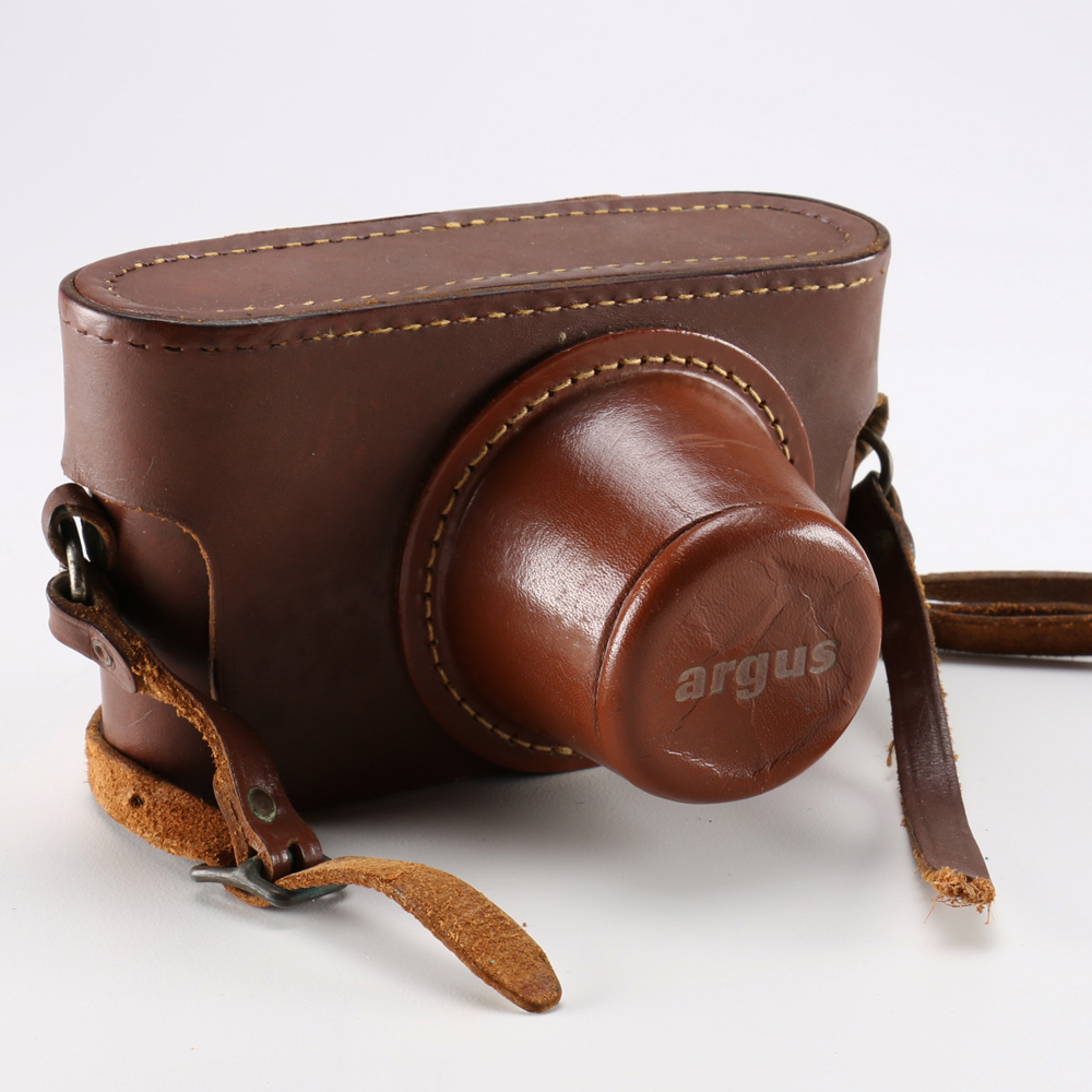 Vintage Argus Camera With Leather Case