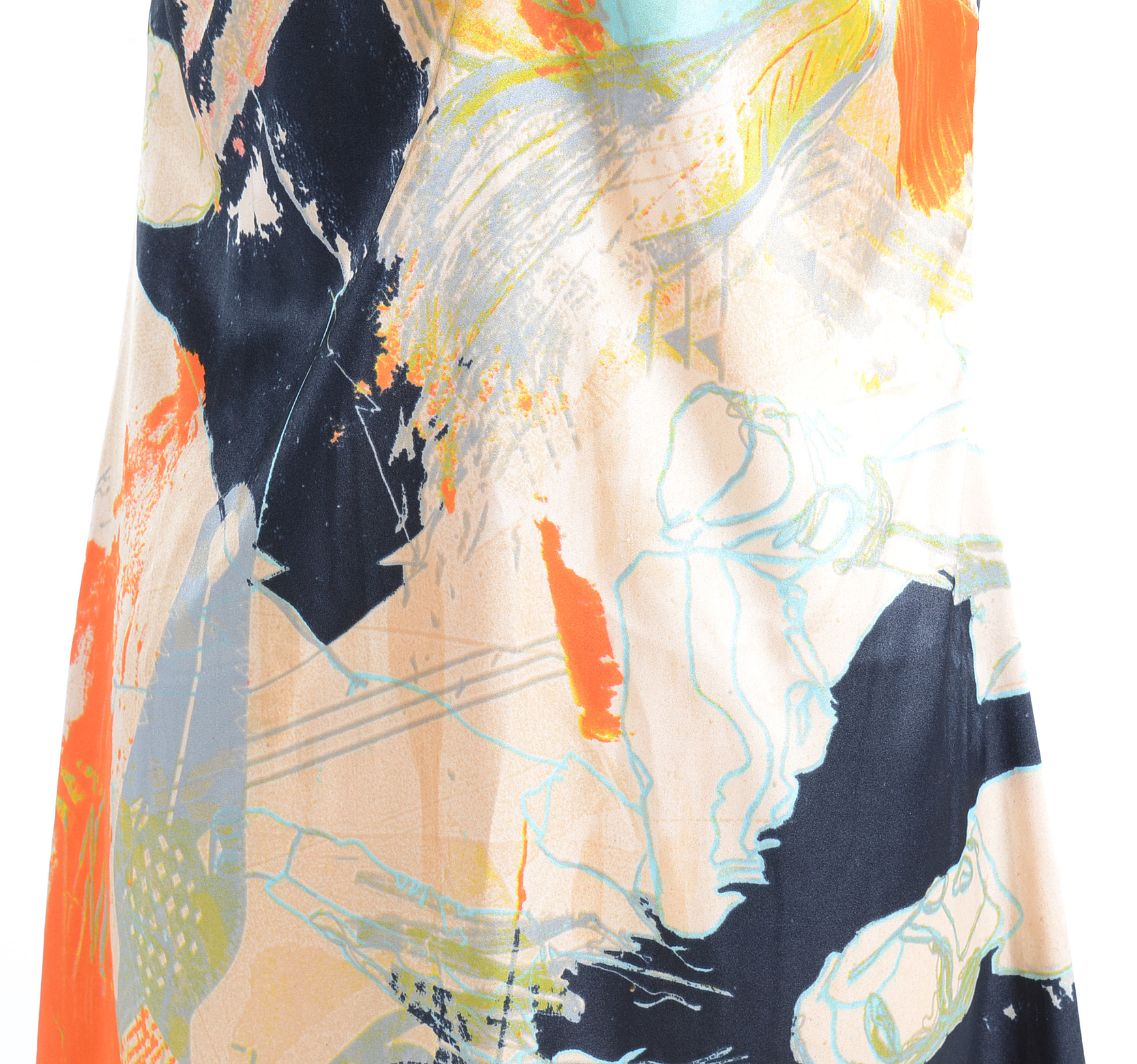 Just Cavalli Printed Satin Dress