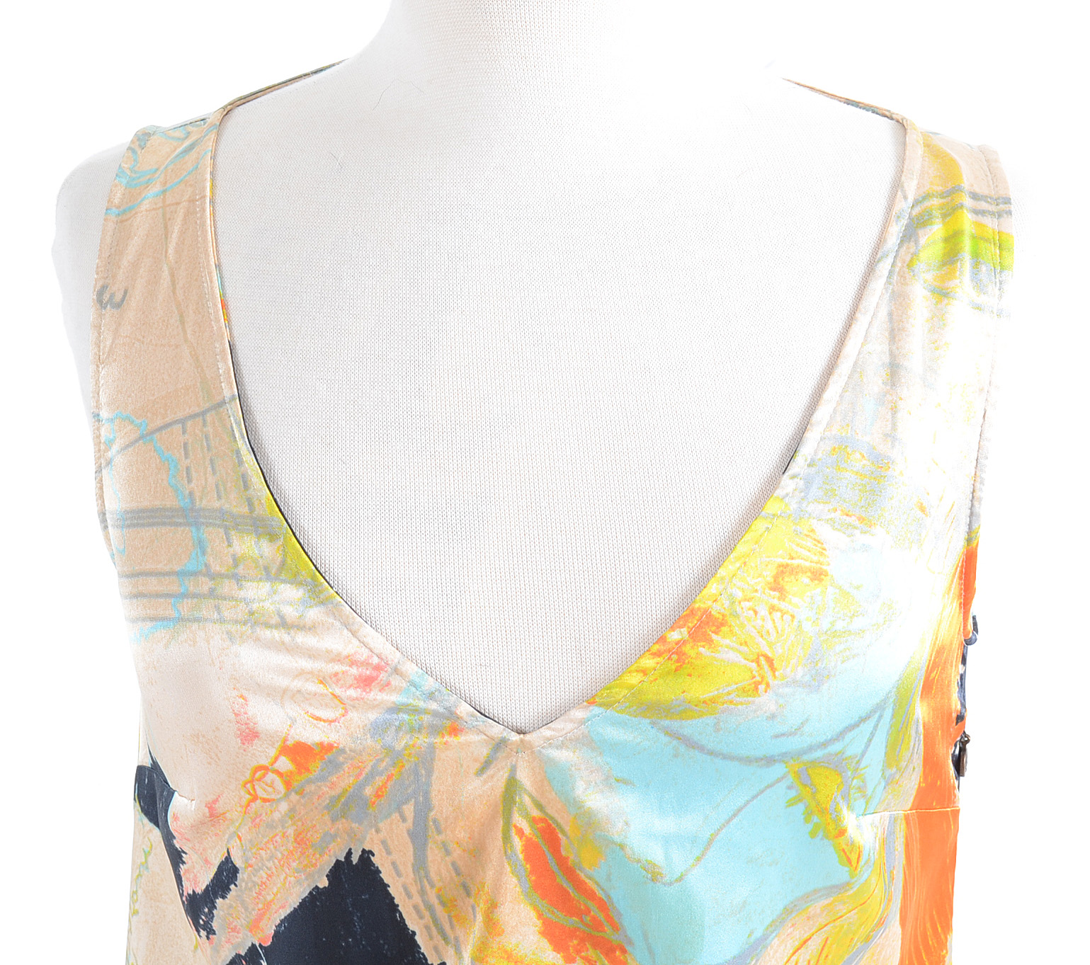 Just Cavalli Printed Satin Dress