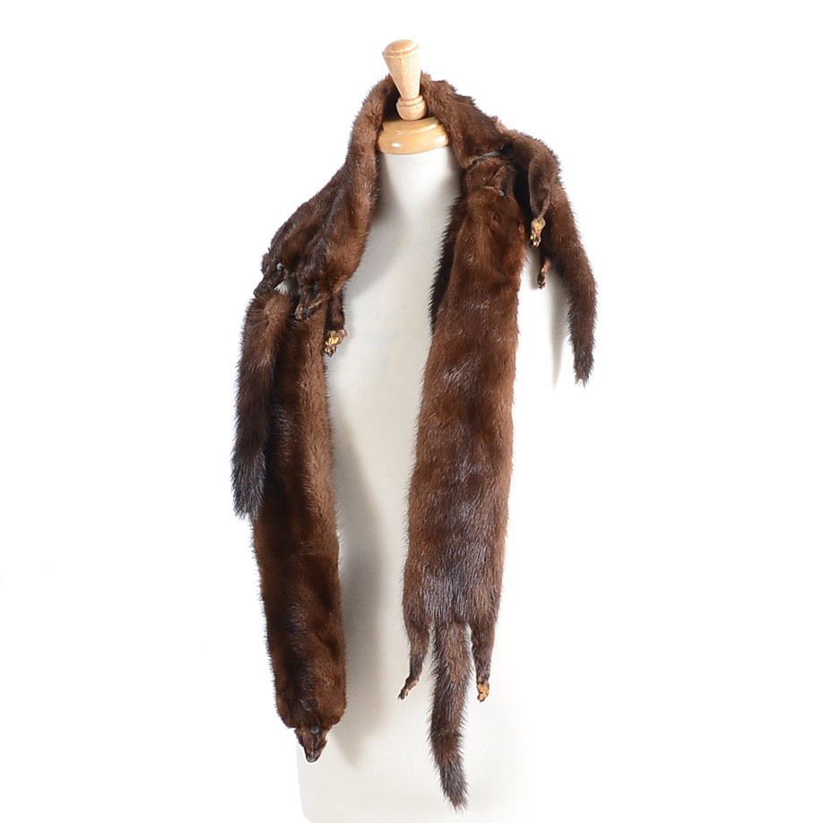 Vintage Chocolate Mink Stole