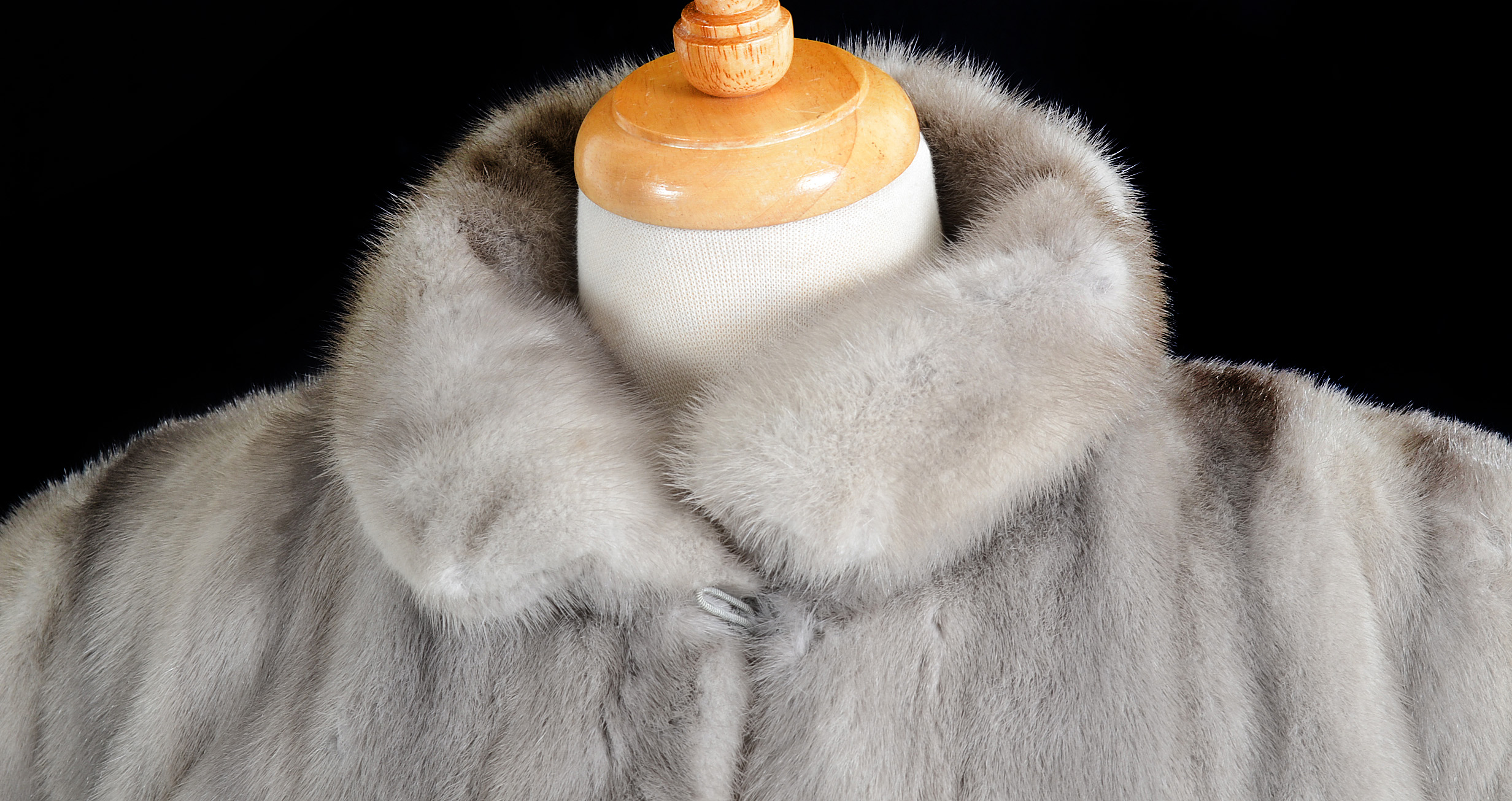Silver Mink Fur Coat