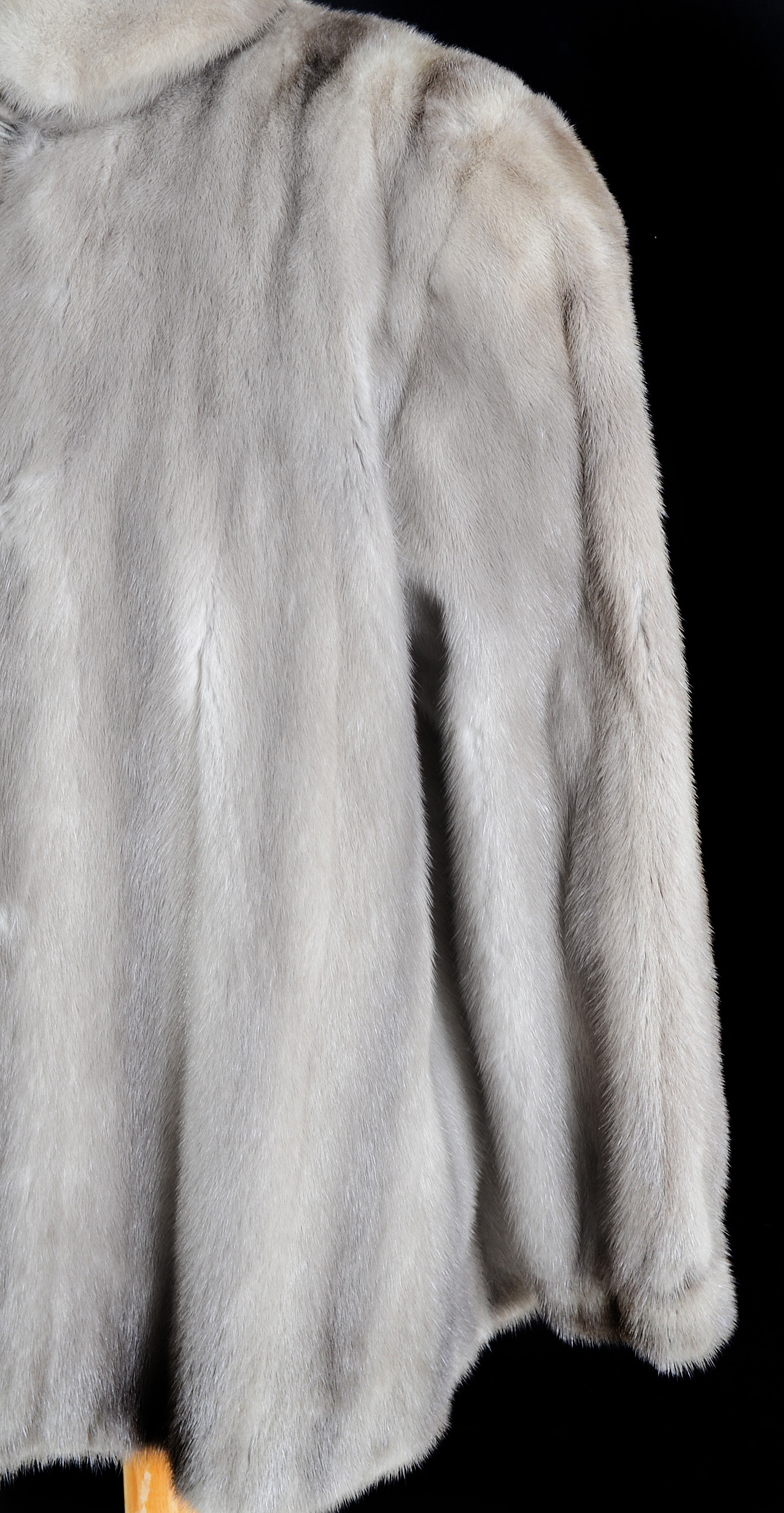 Silver Mink Fur Coat
