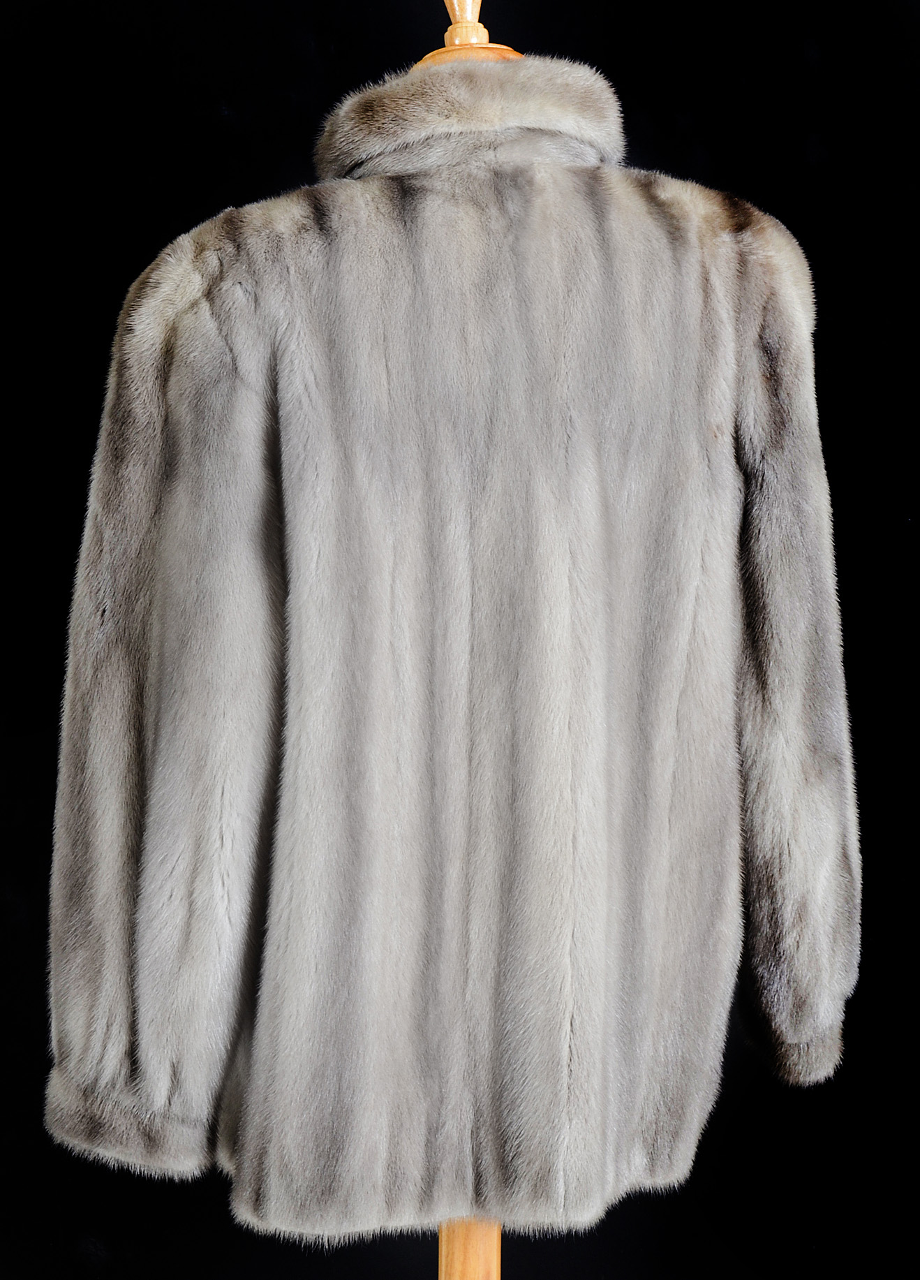 Silver Mink Fur Coat