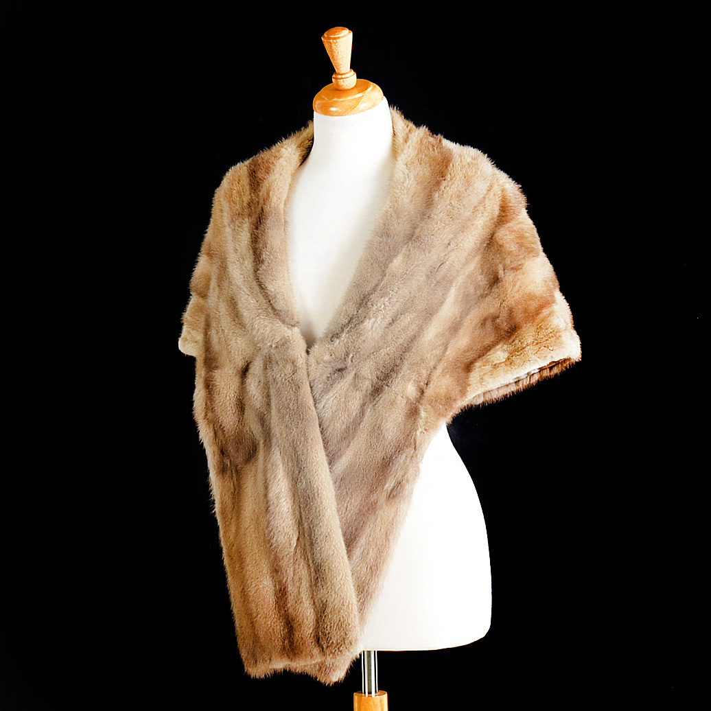 Vintage Fettner Furs Silver Mink Stole