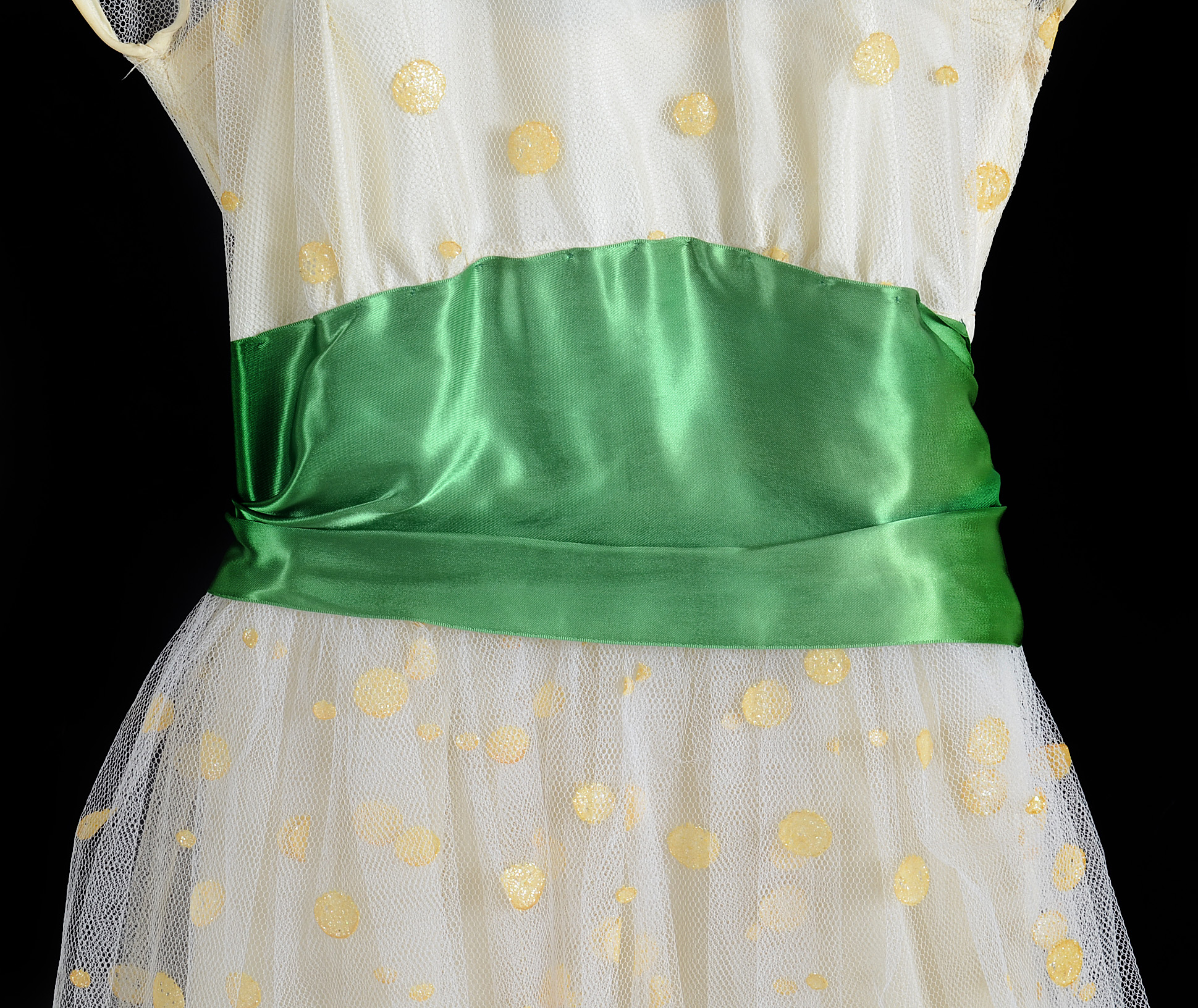 1950s Vintage Tulle and Taffeta Cocktail Dress