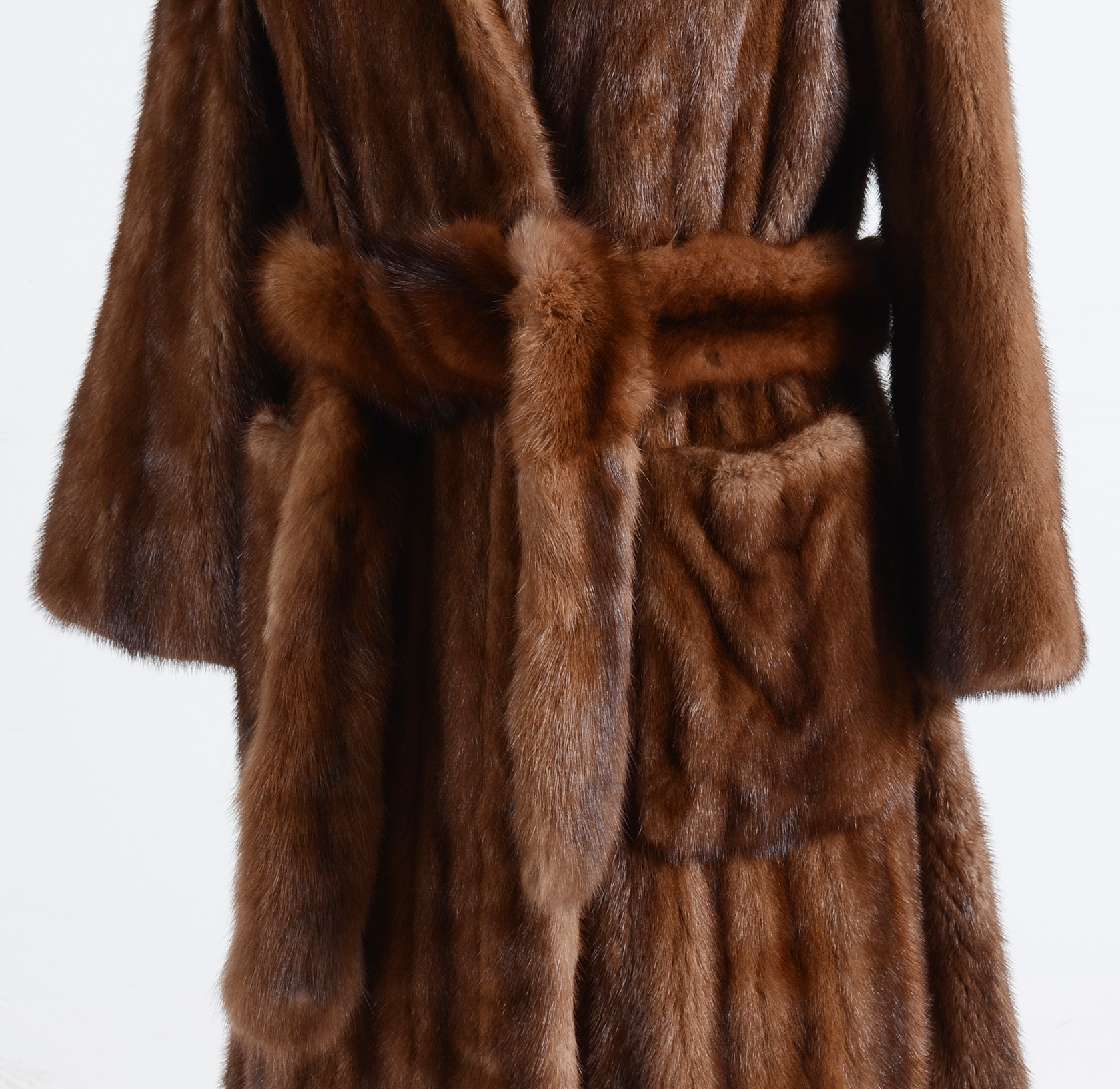 Vintage Chocolate Mink and Sabel Swing Coat