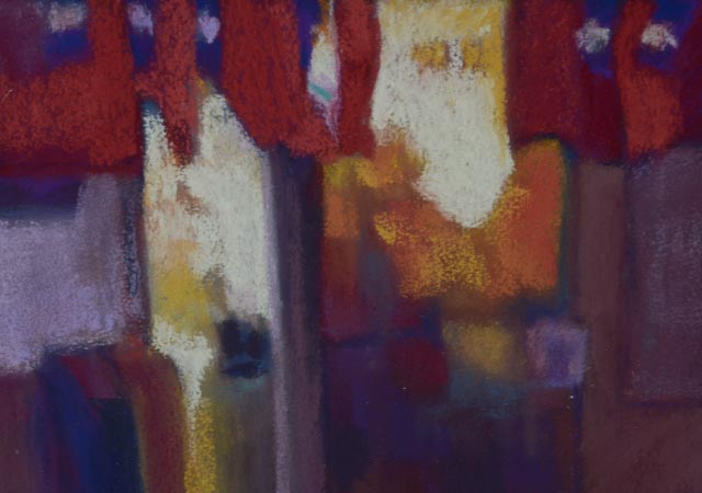 Elizabeth Armbruster Original Pastel Drawing "San Francisco"