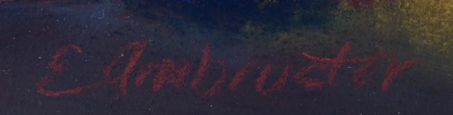 Elizabeth Armbruster Original Pastel Drawing "San Francisco"