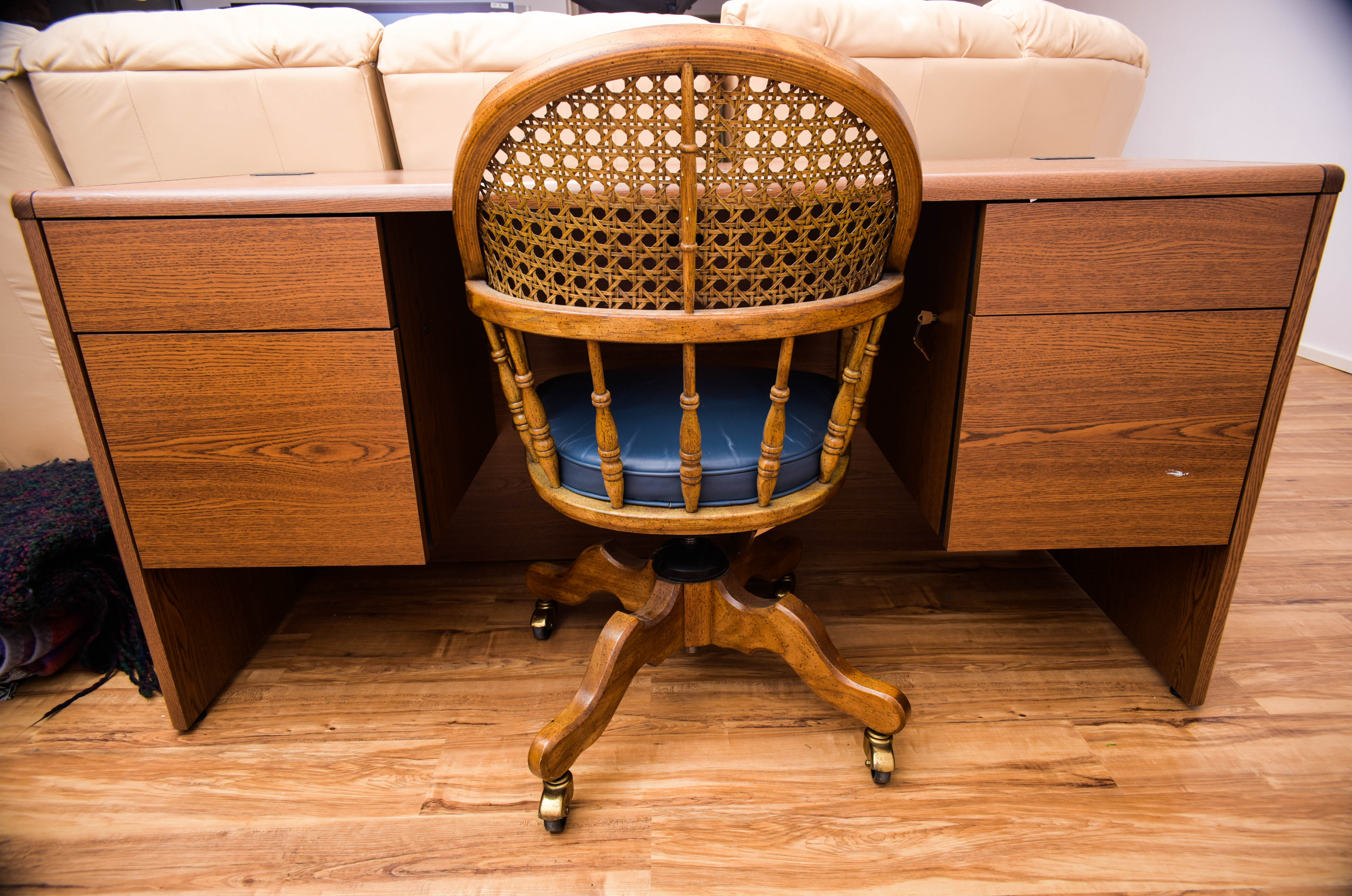 HON Desk and Drexel Chair