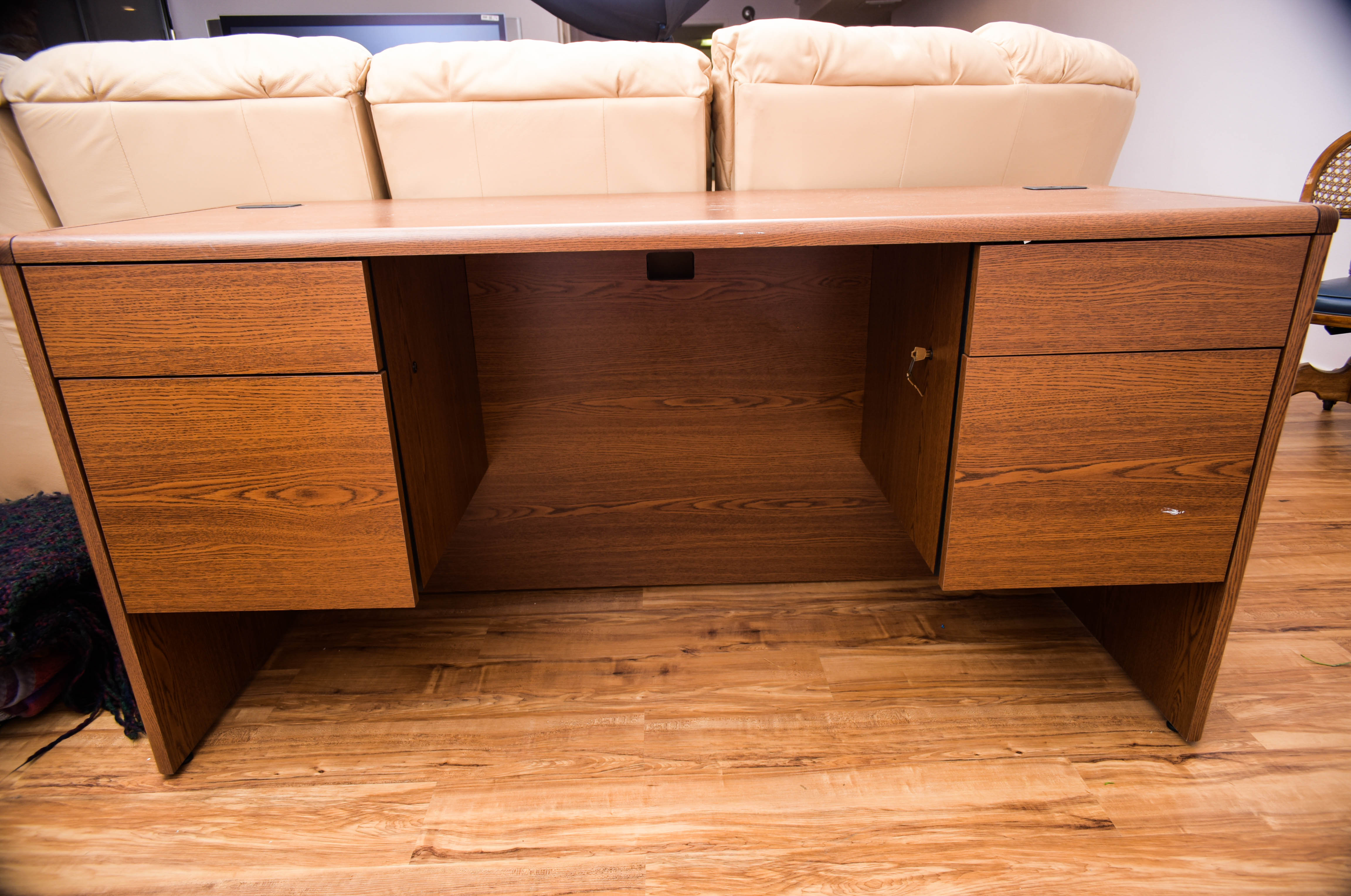 HON Desk and Drexel Chair