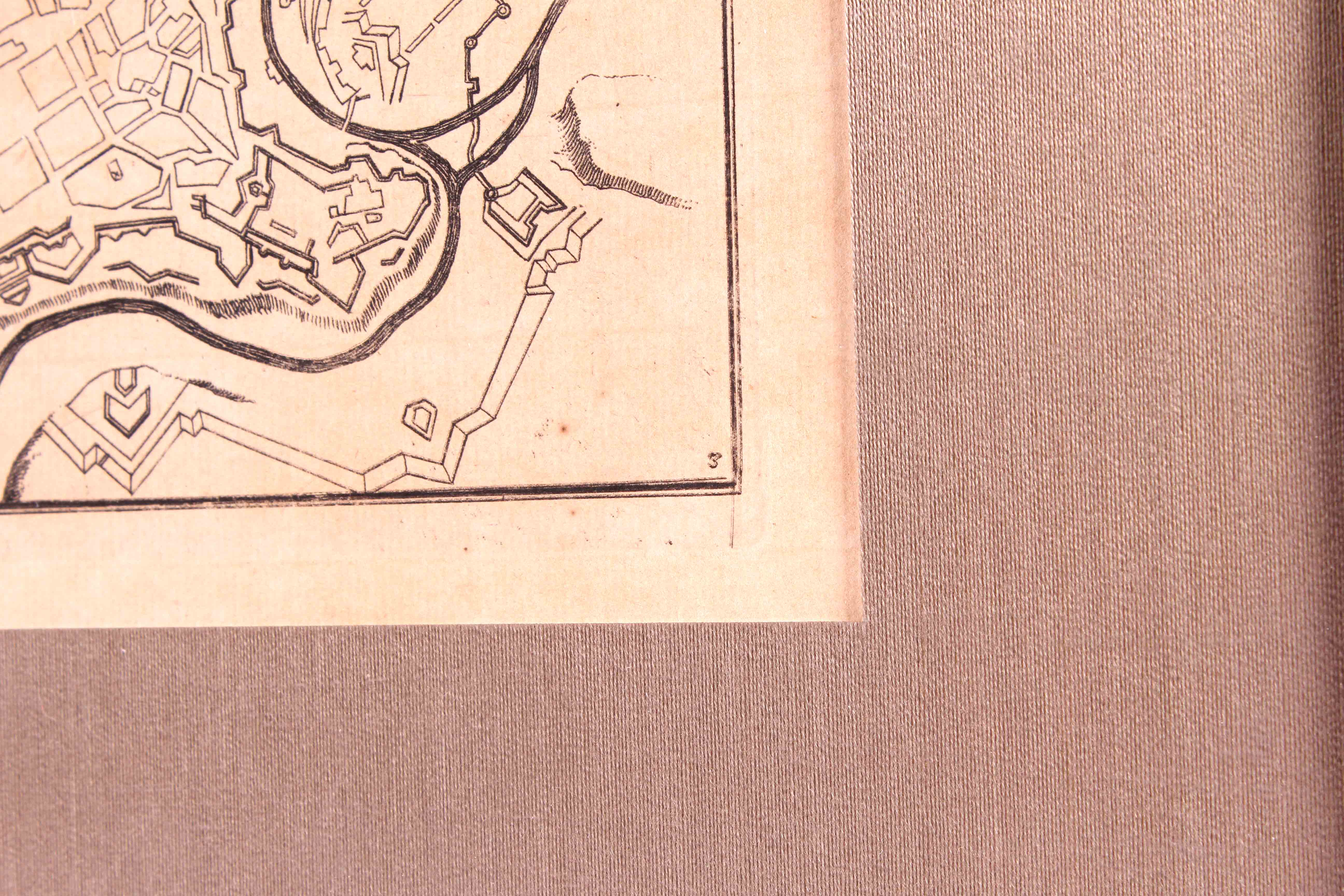 19th Century Luxemborg Map After 17th Century Original