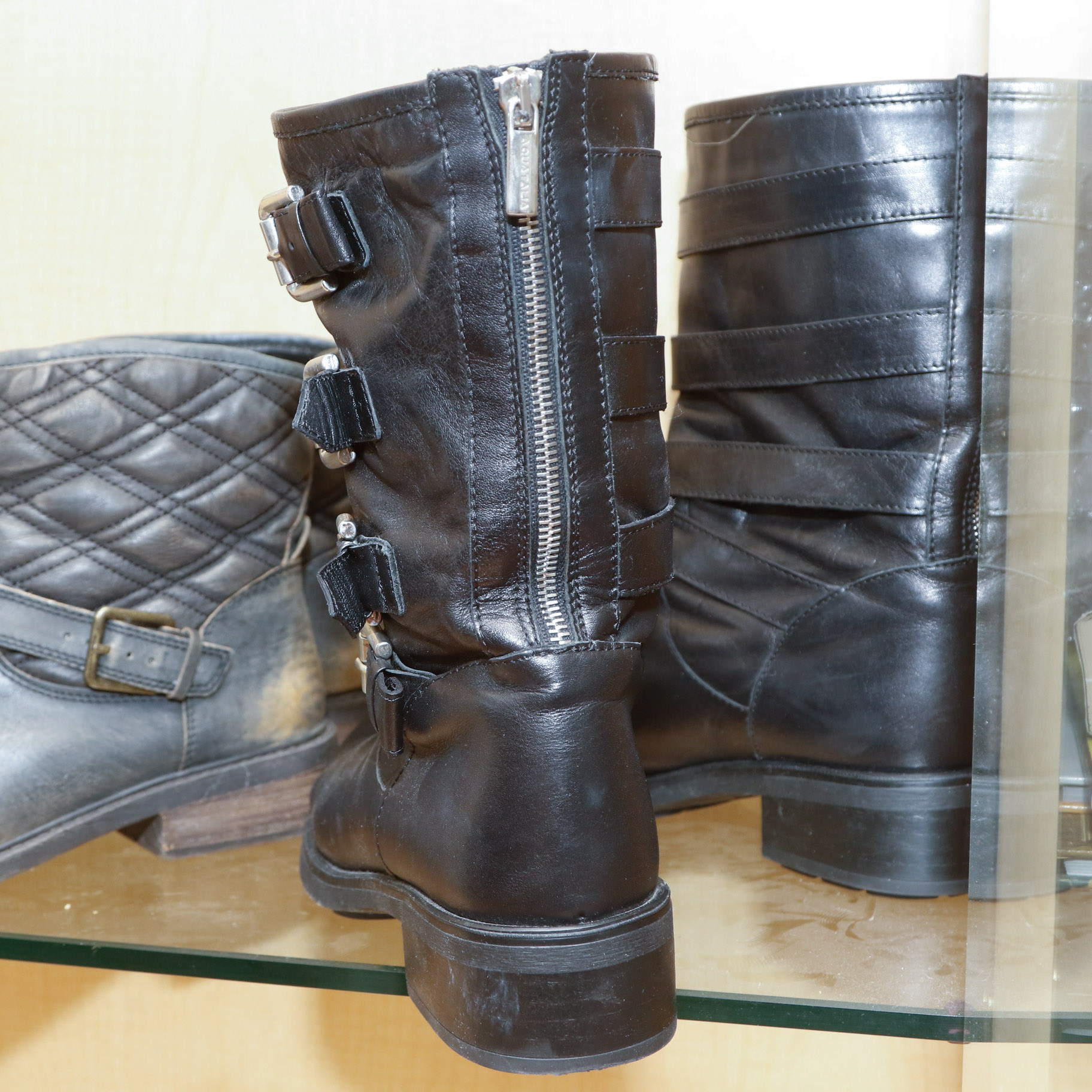 Three Pairs of Women's Boots, Size 9-9.5