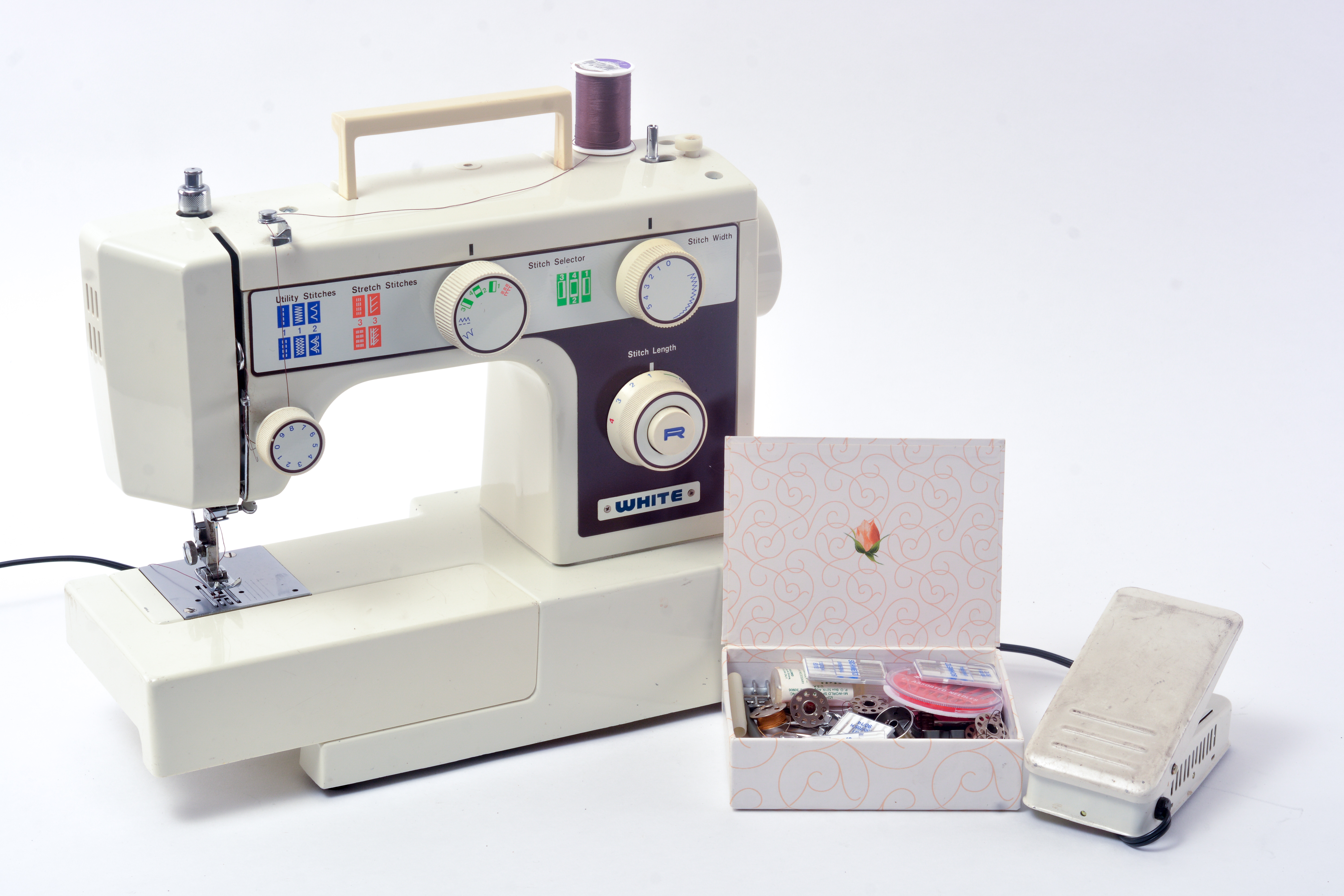 Vintage "White" Sewing Machine