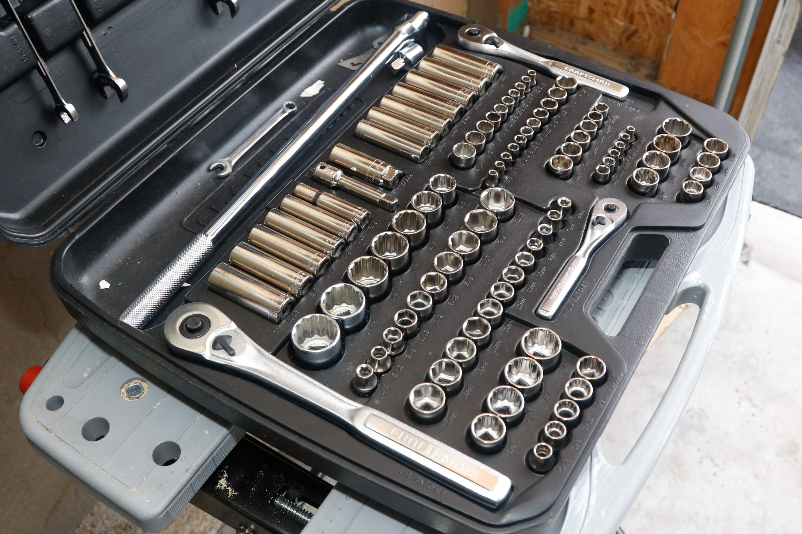 Black & Decker Workmate Portable Project Center and Craftsman 101 Pc. Socket Tool Set