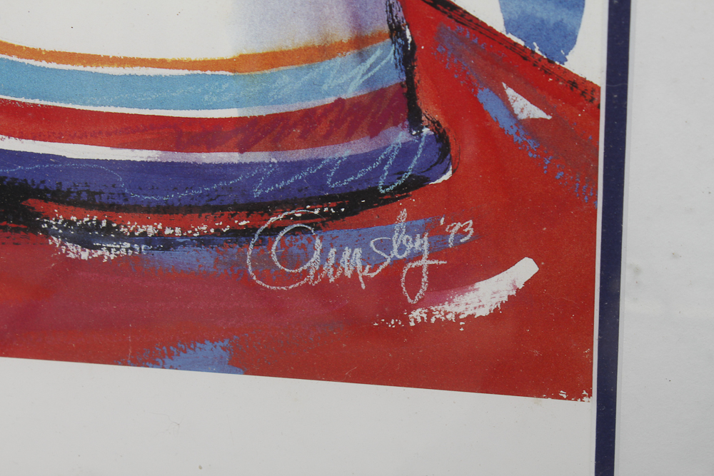 Framed Photo Offset Lithograph of "Seabreeze" by Anne Ormsby