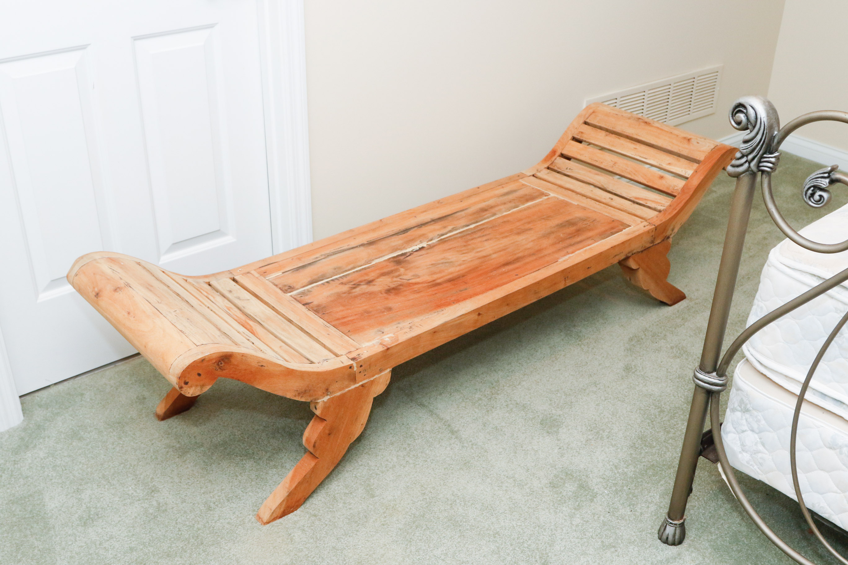 Victorian Style Divan or Day Bed Wooden Frame