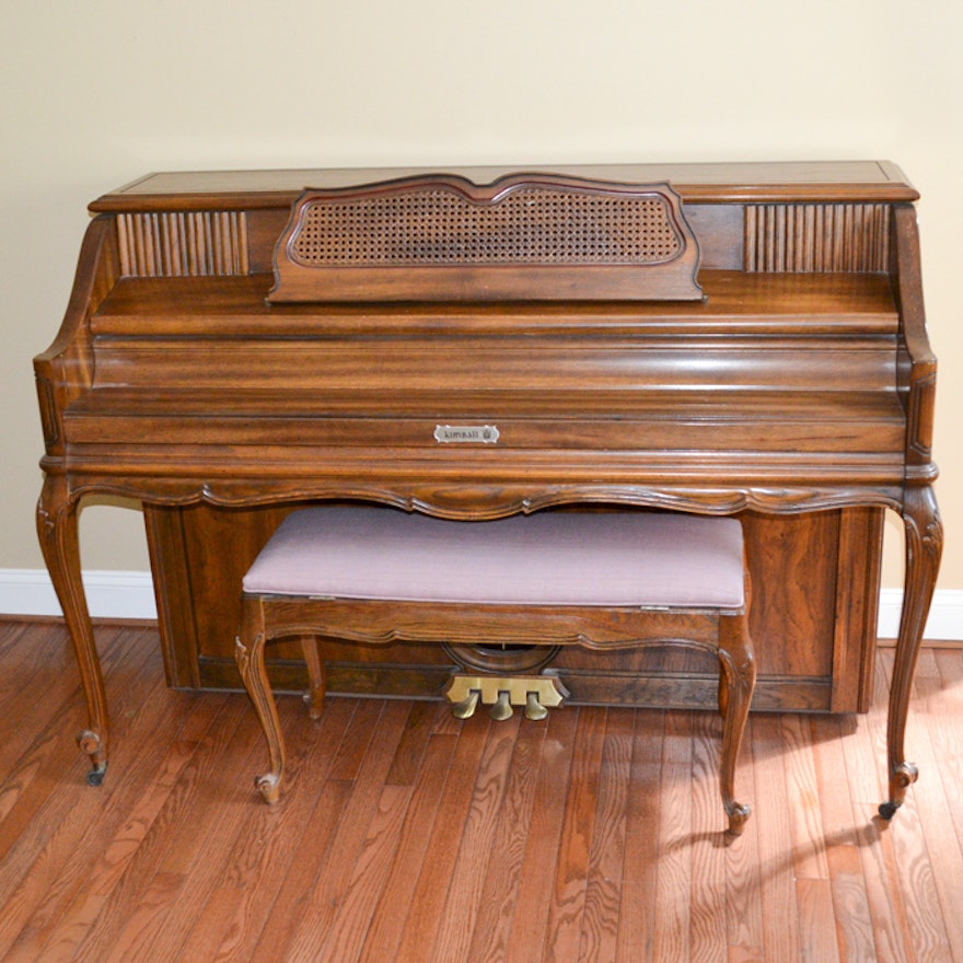 Kimball Upright Piano and Bench