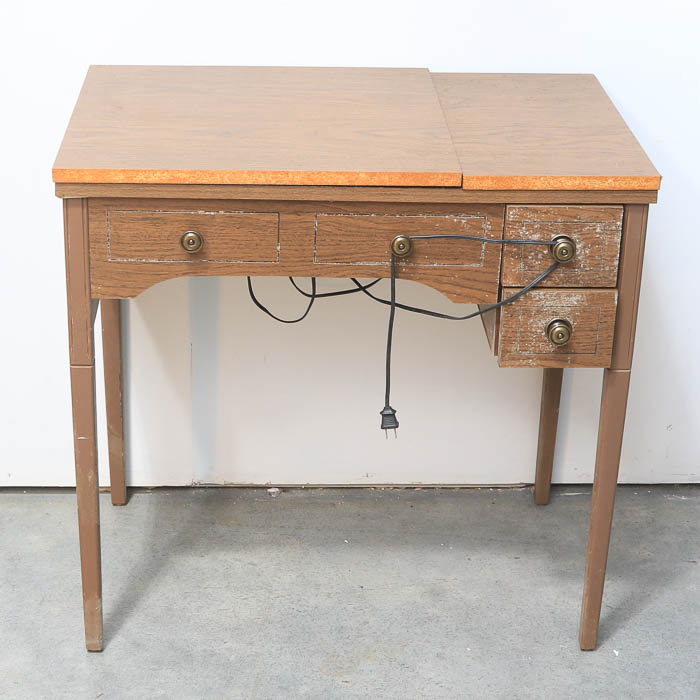 Vintage Kenmore Sewing Machine in Sewing Table